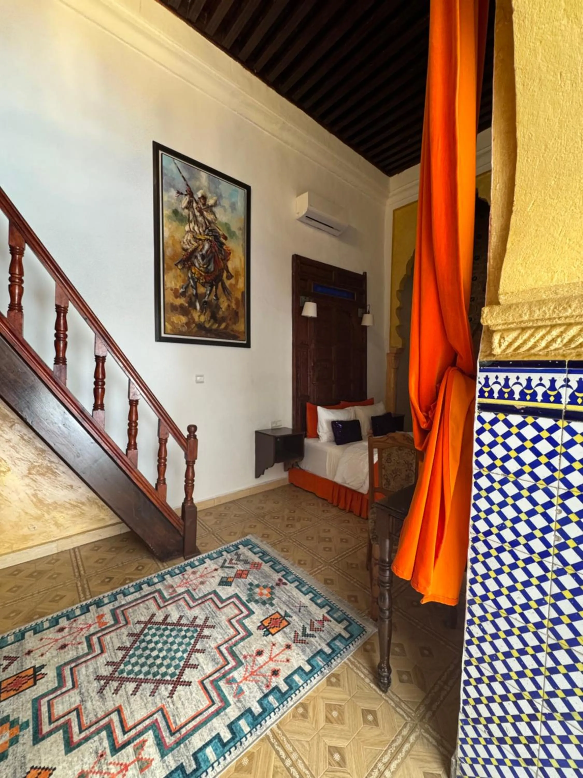 Bed in RIAD ESMERALDA By Dar Ouezzani