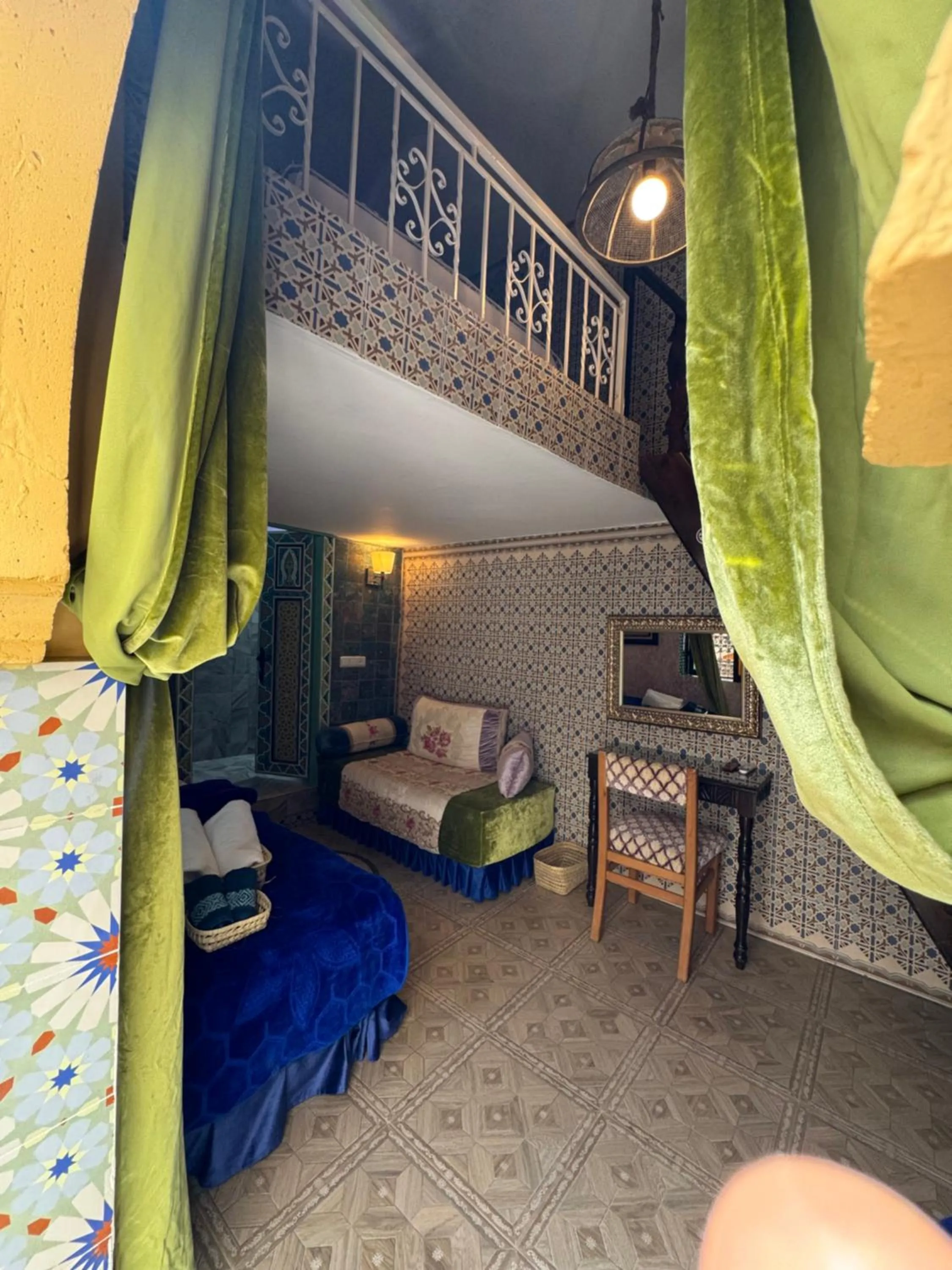 Bed in RIAD ESMERALDA By Dar Ouezzani