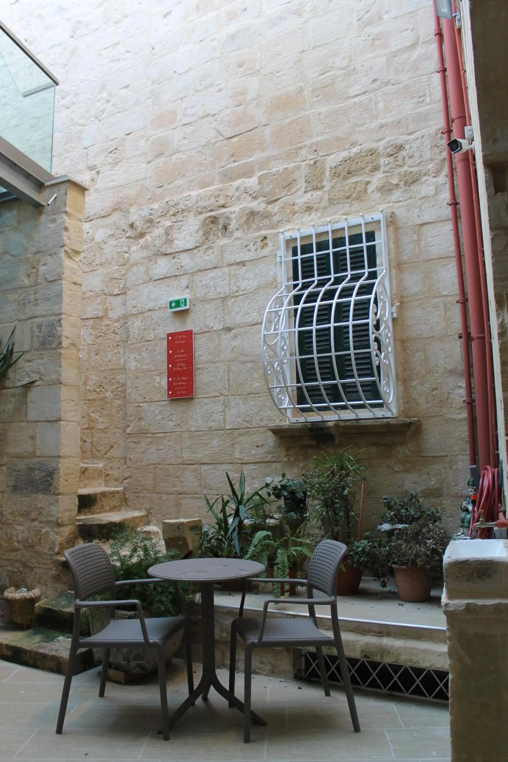 Inner courtyard view in Palazzino Nina Boutique Hotel