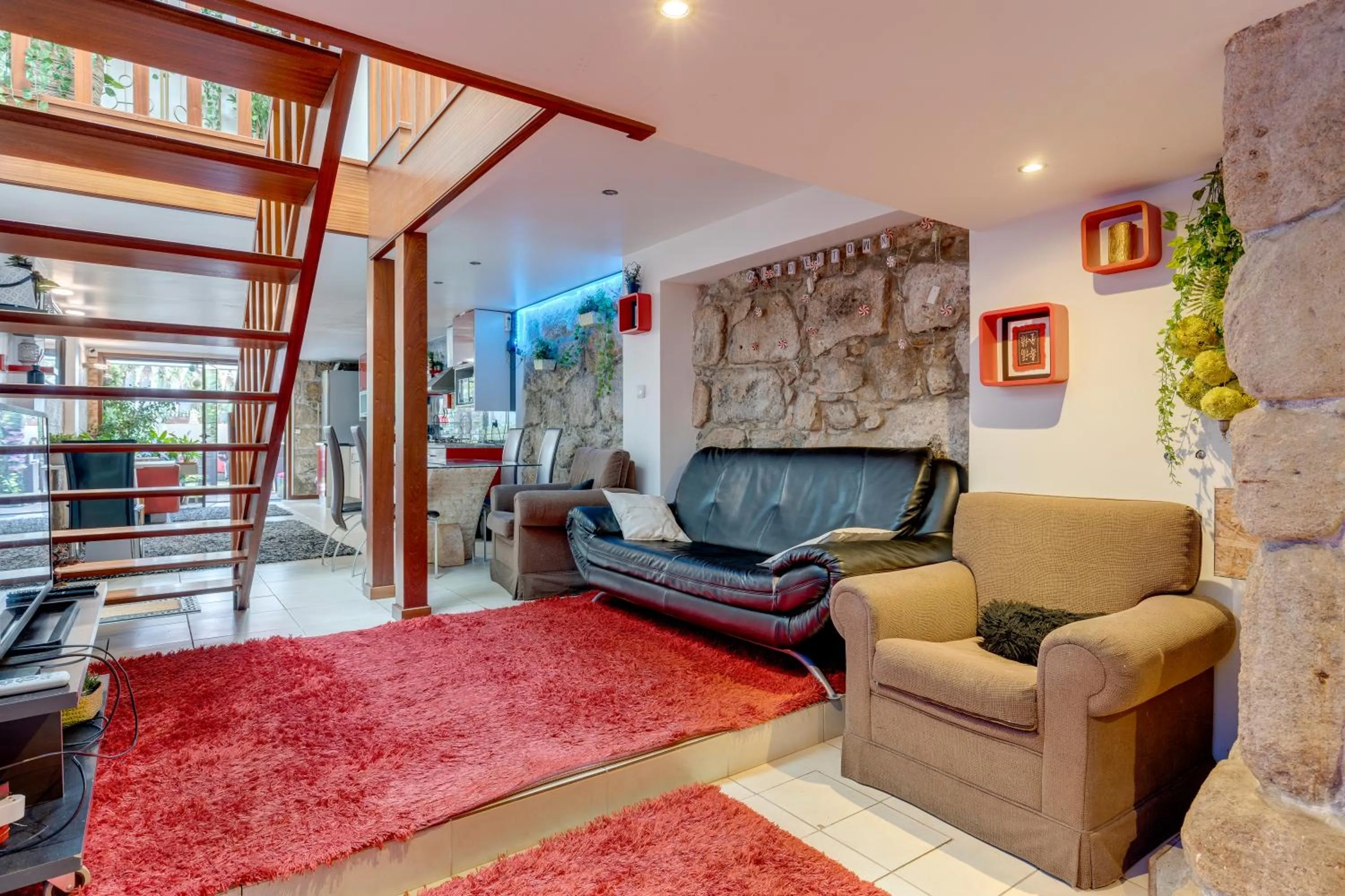 Living room in Garden in Town Hostel