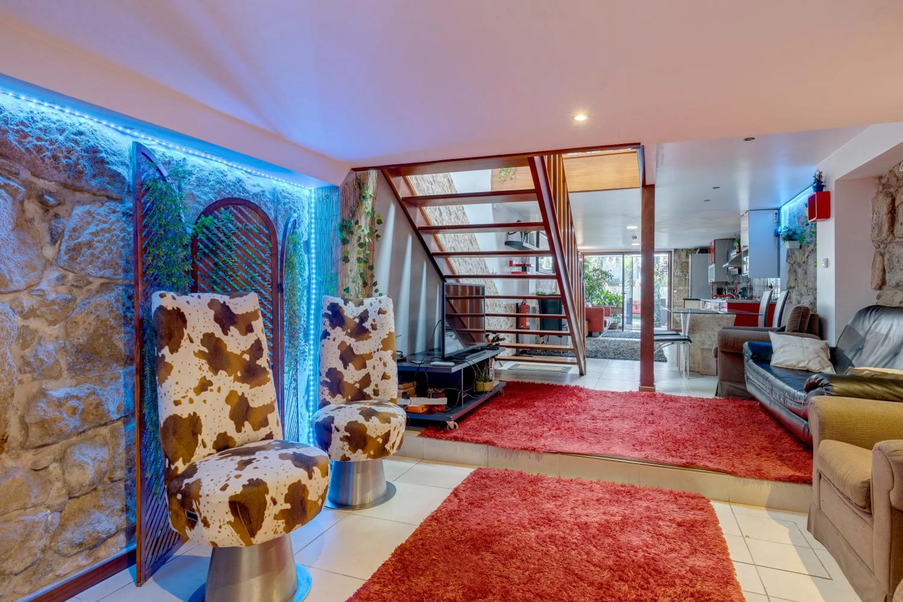 Living room in Garden in Town Hostel