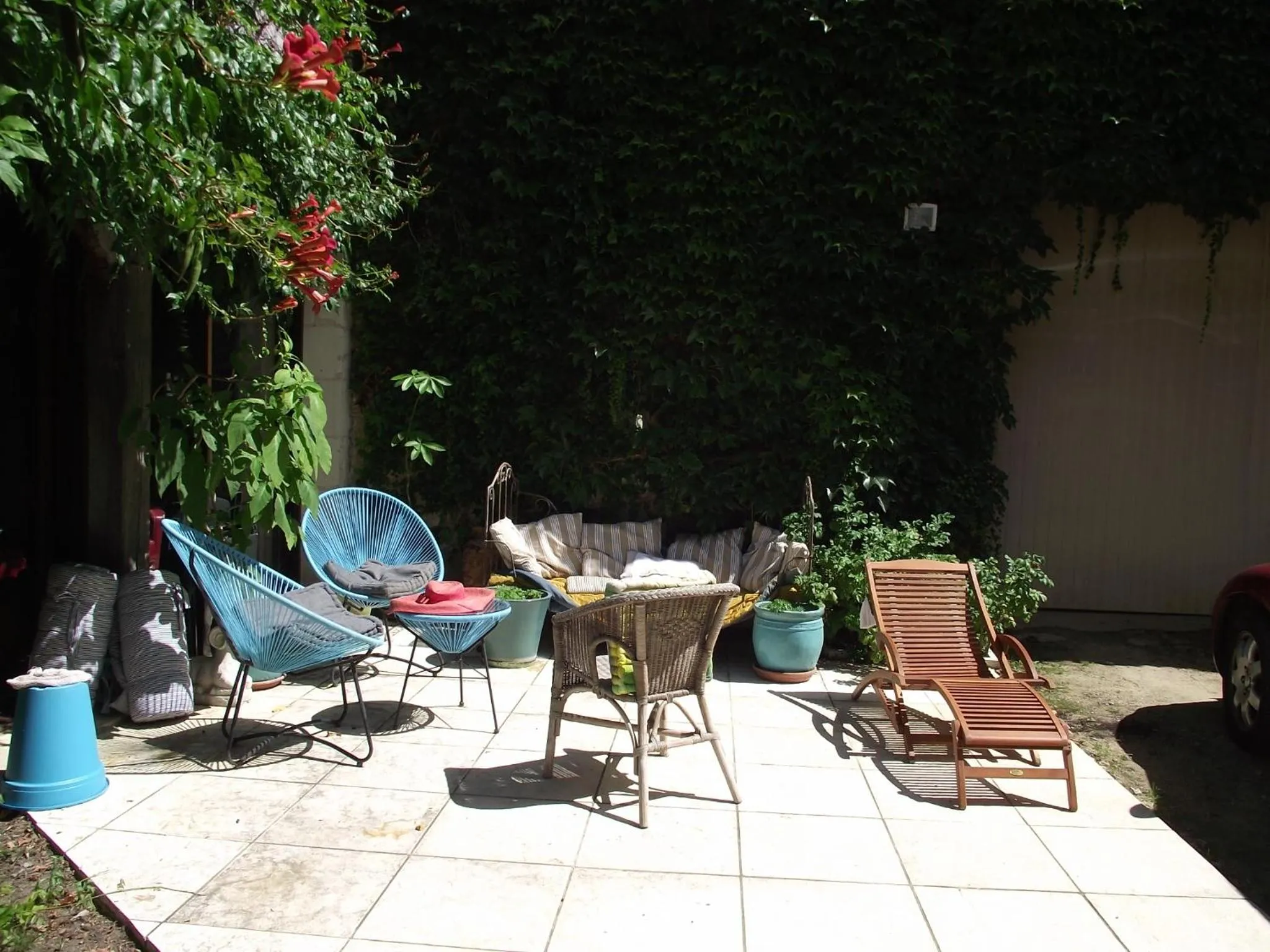Balcony/Terrace in Chambre d'hôtes Le Vaujoint