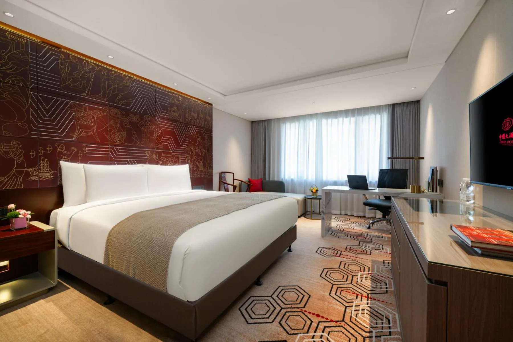 Bed in China Hotel Guangzhou