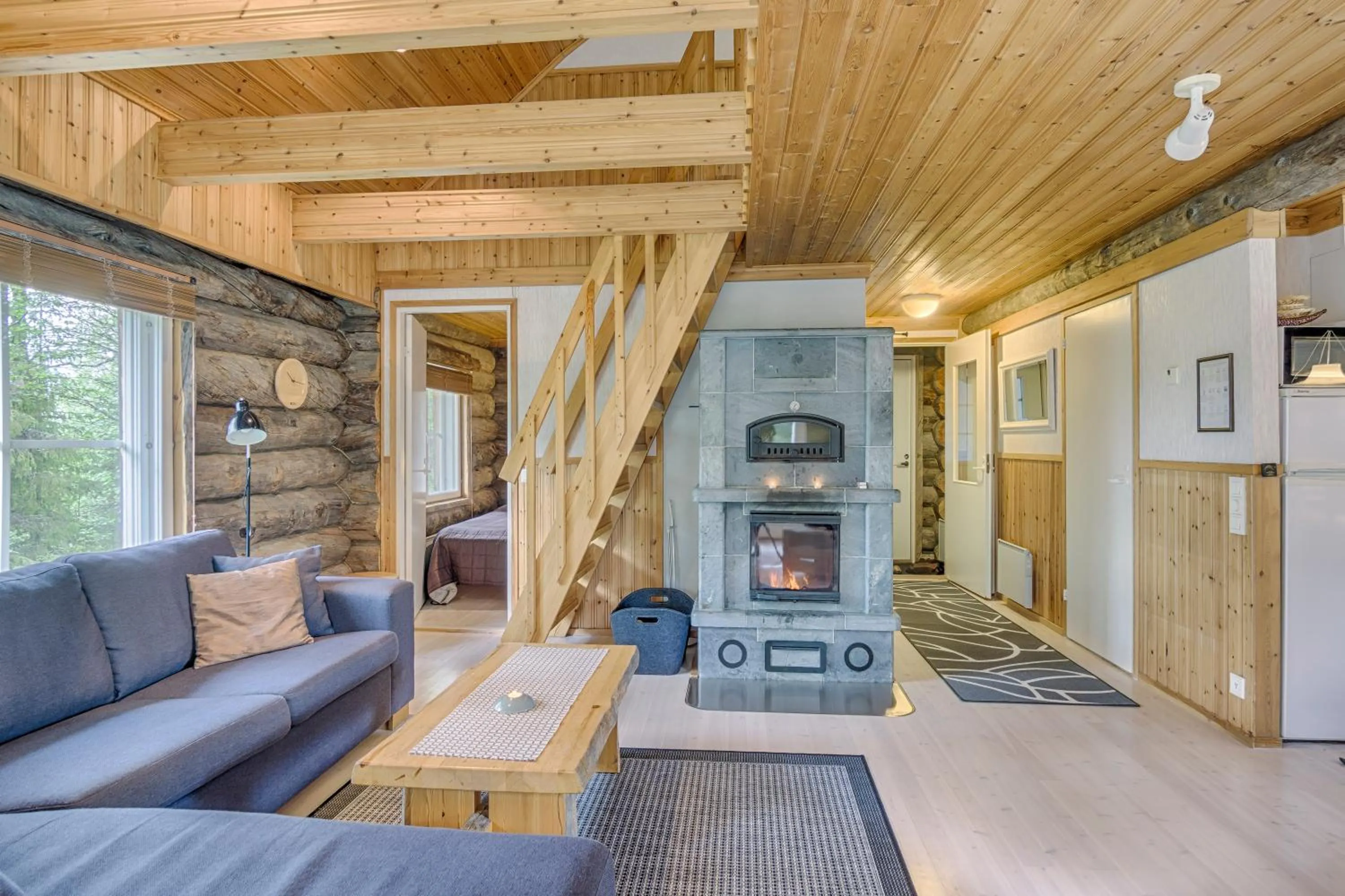 Living room in Iisakki Village