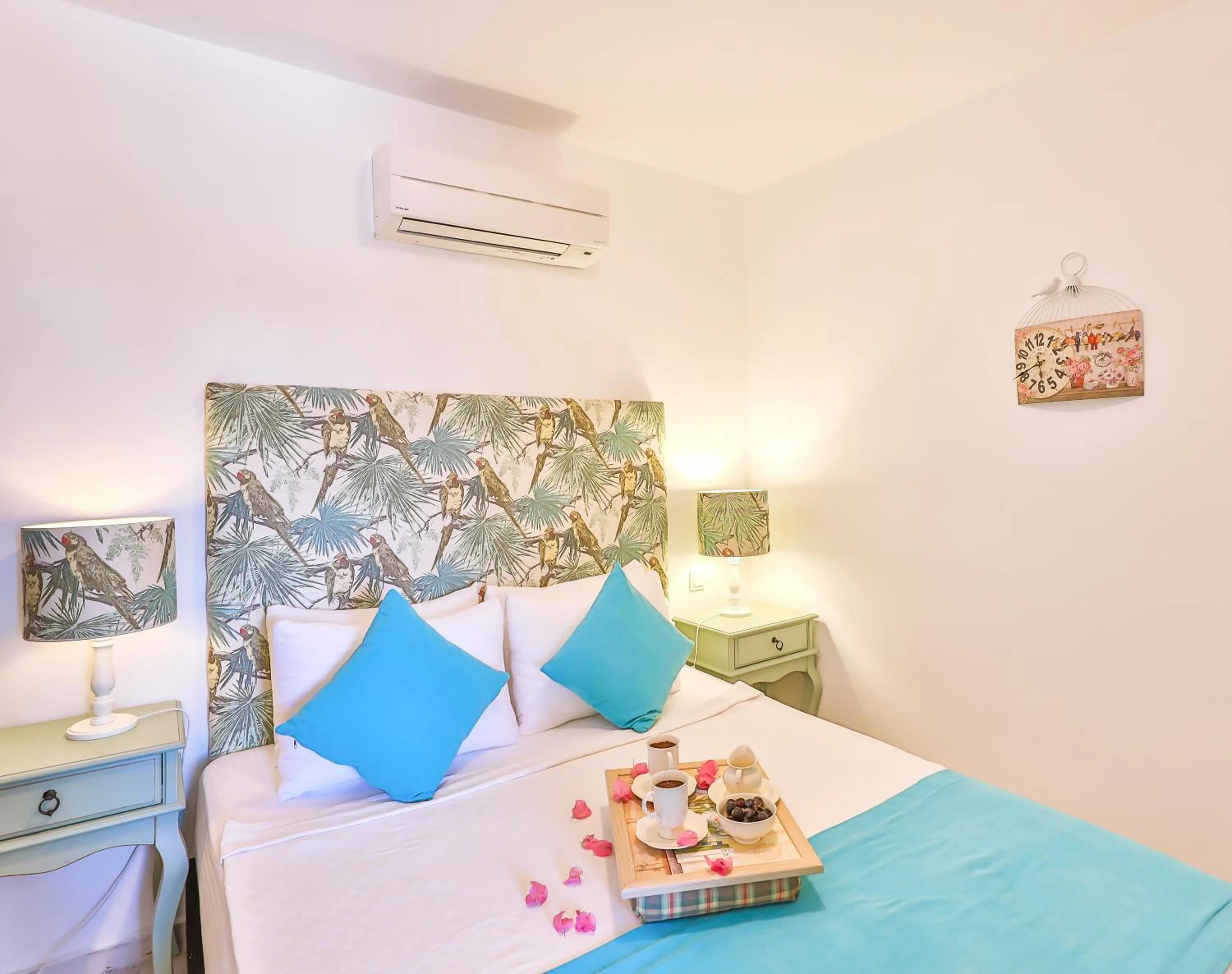 Bed in Mare Garden Hotel