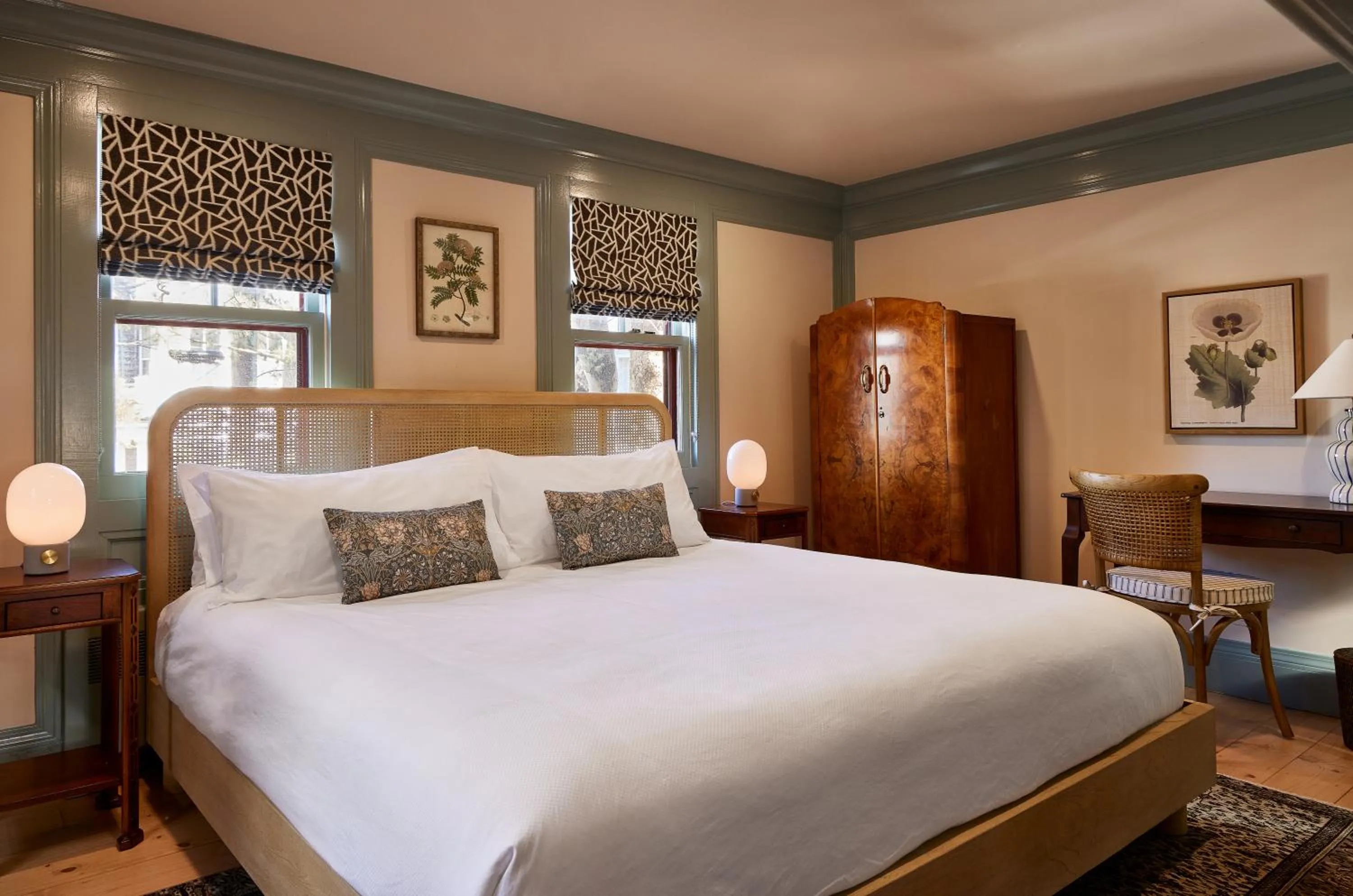 Bed in Life House, Nantucket