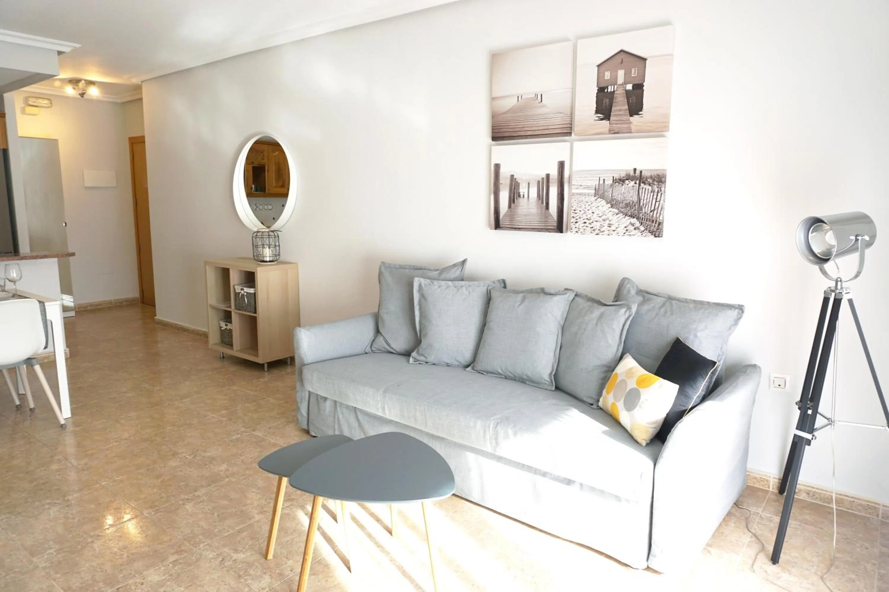 Living room in COSTA MARINA - Cabo Roig - Vista a piscina