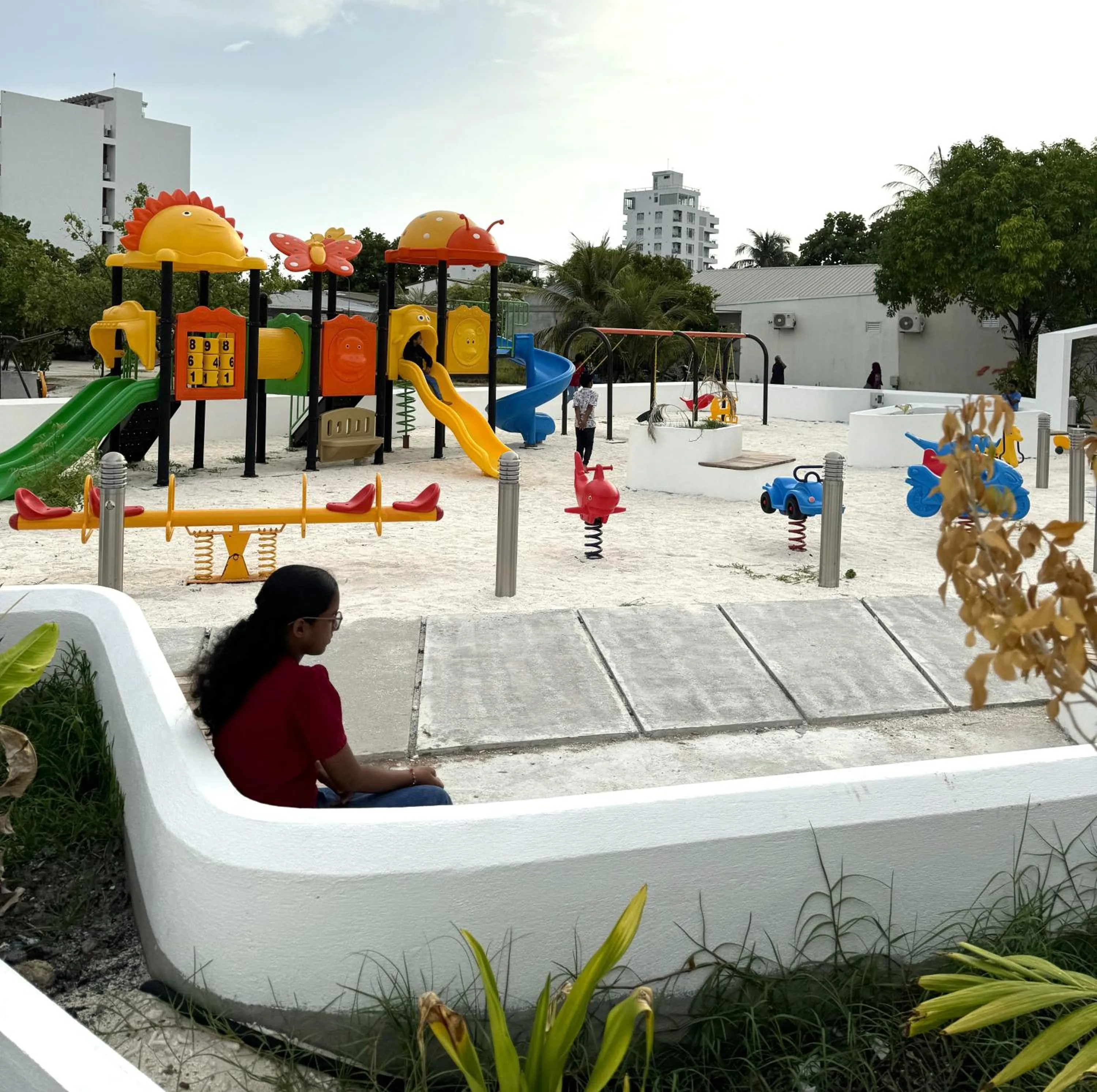 Children play ground in Crown Beach Villas -Private Beach