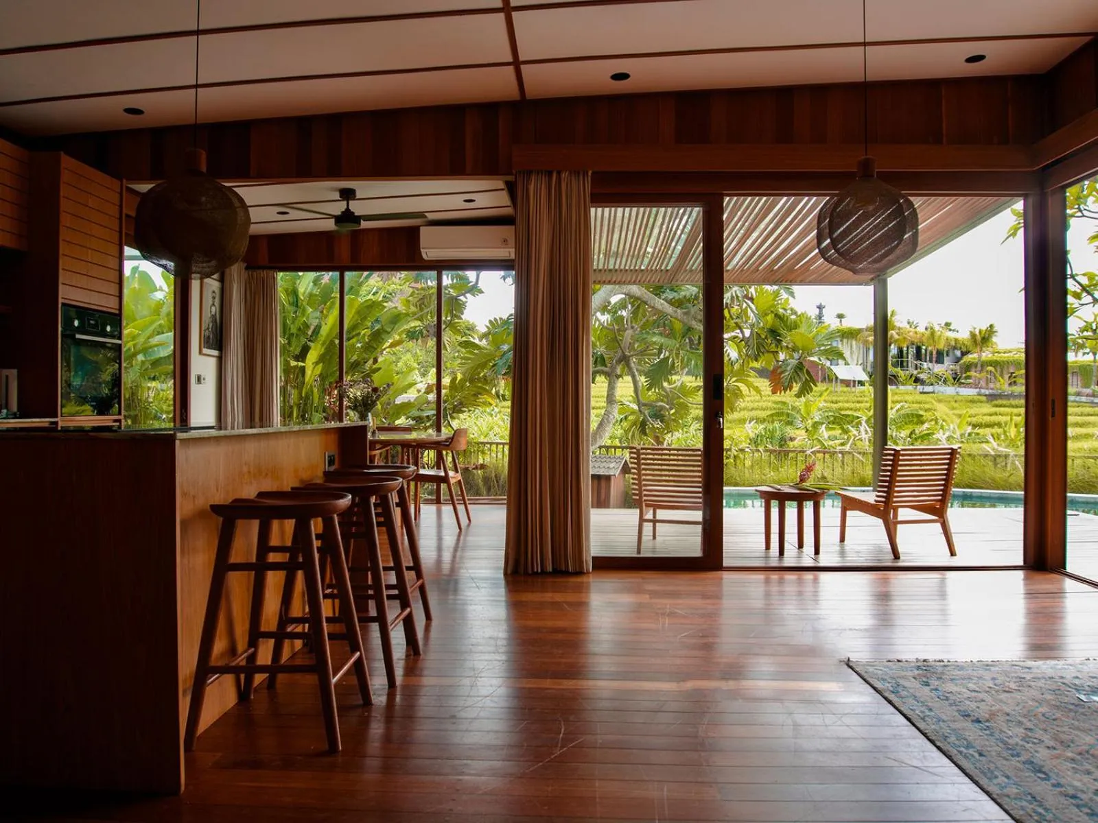 Patio in Grün Canggu Garden