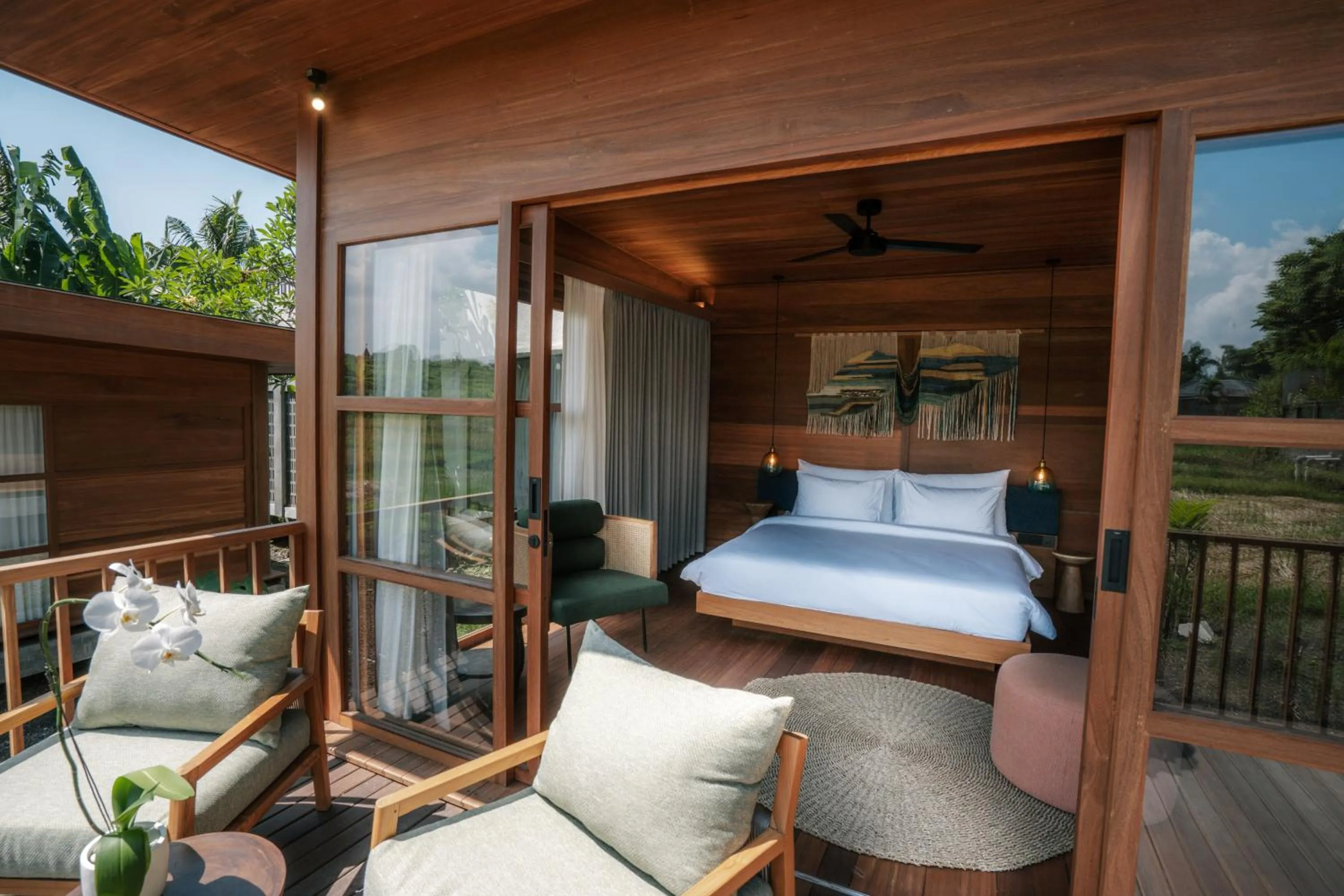 Bed in Grün Canggu Garden