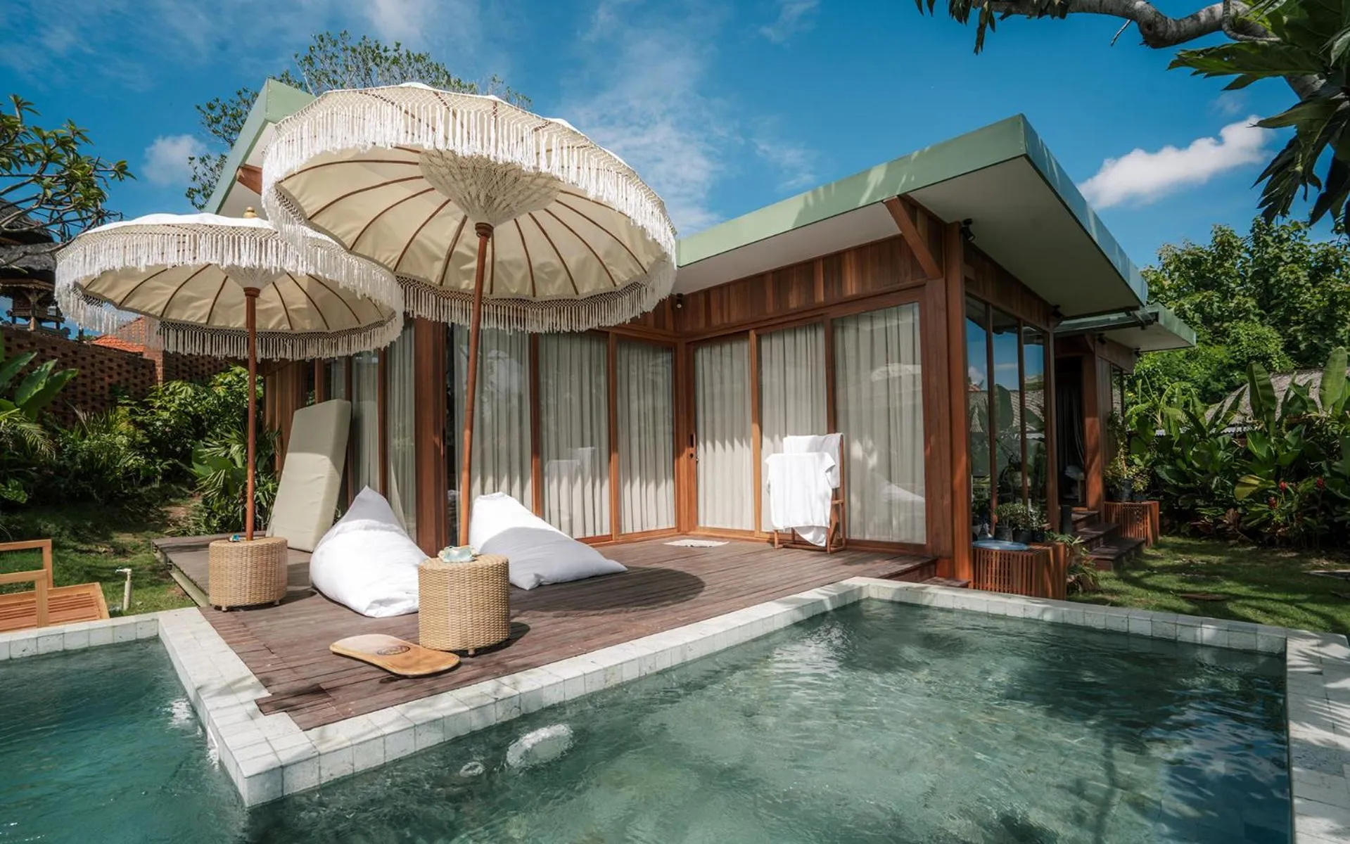 Patio in Grün Canggu Garden