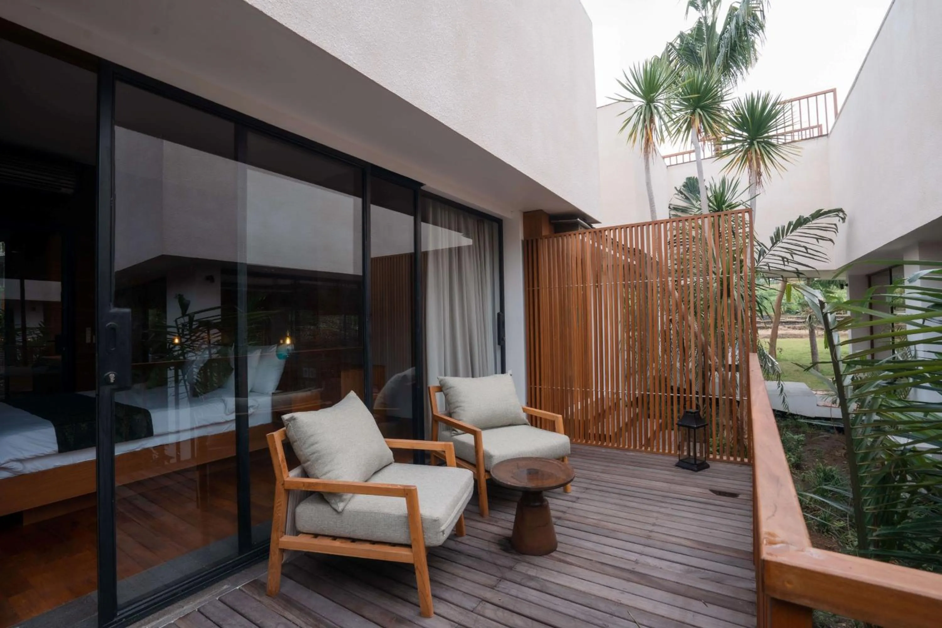 Seating area in Grün Canggu Garden