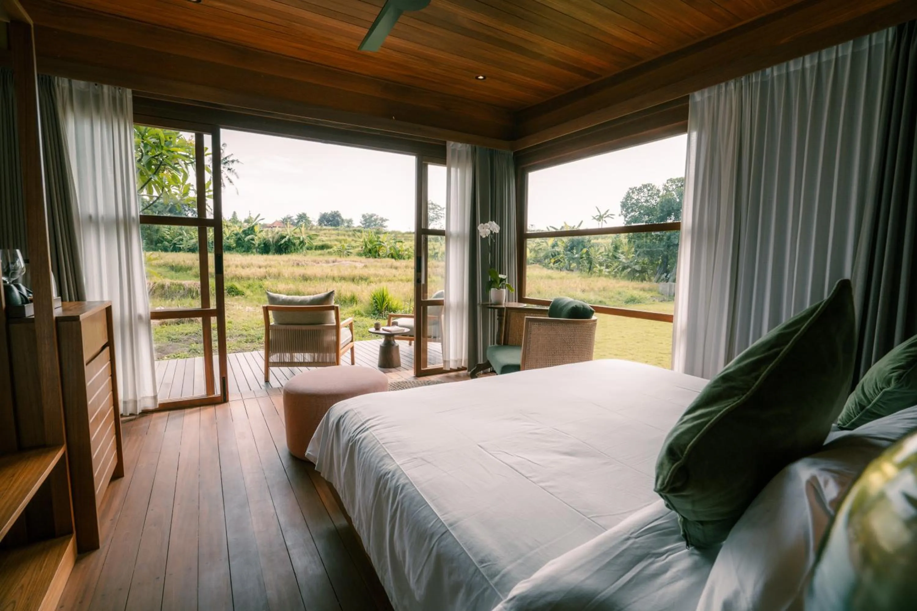 Bed in Grün Canggu Garden