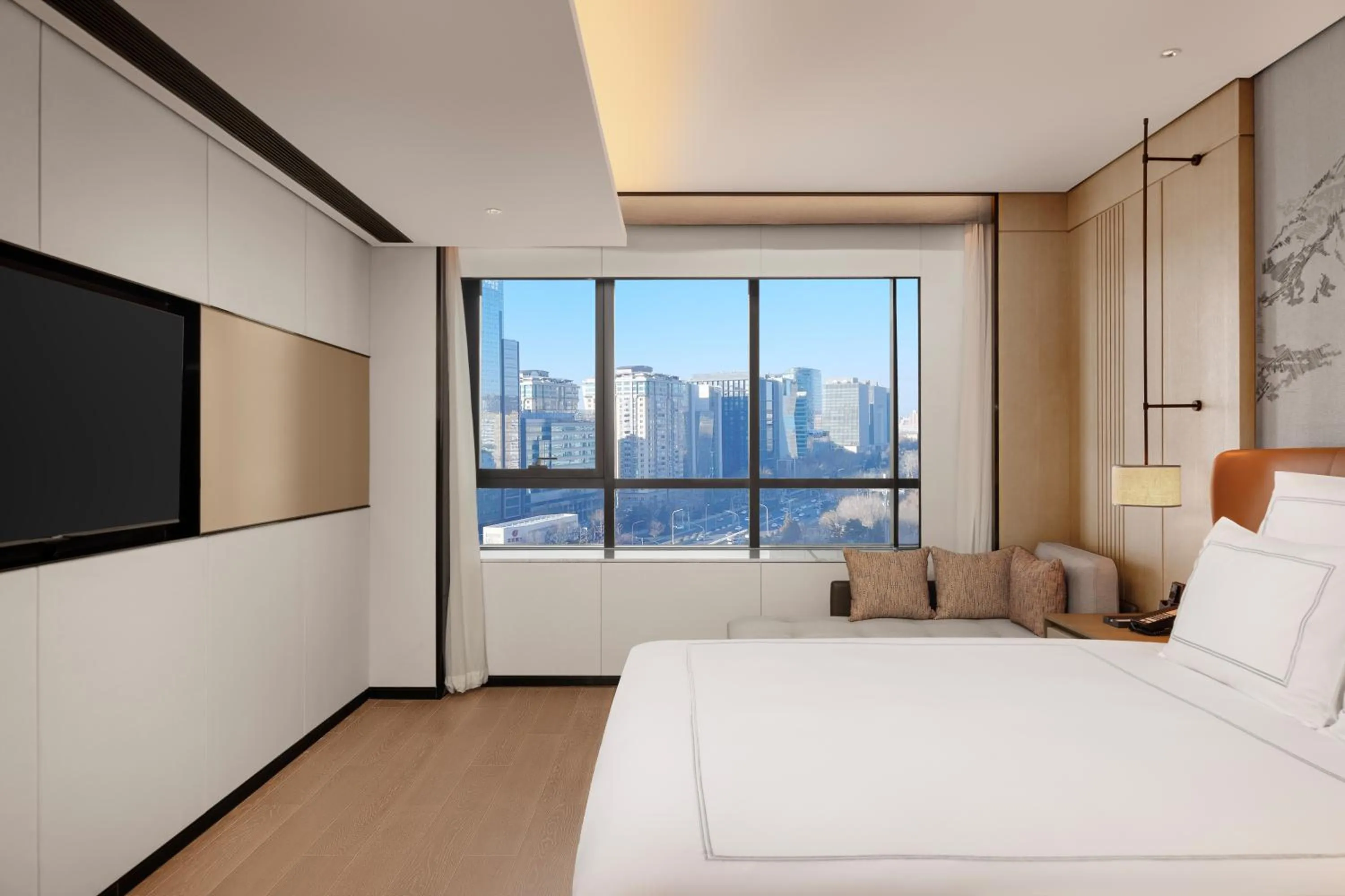 Bed in Swissotel Beijing Hong Kong Macau Center