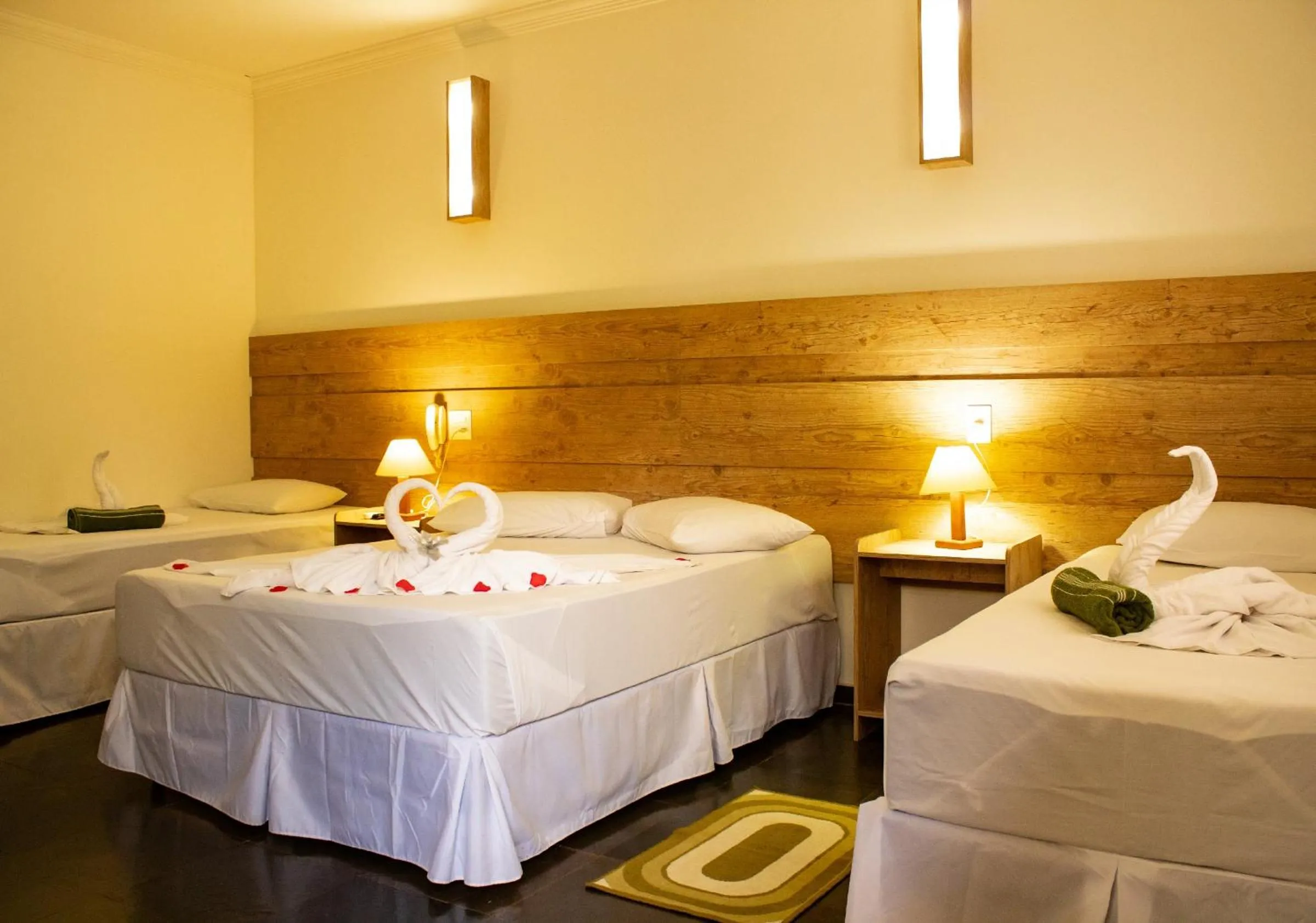 Bed in Hotel Fazenda Vale Amanhecer