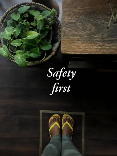 Decorative detail in Red Thread Calangute