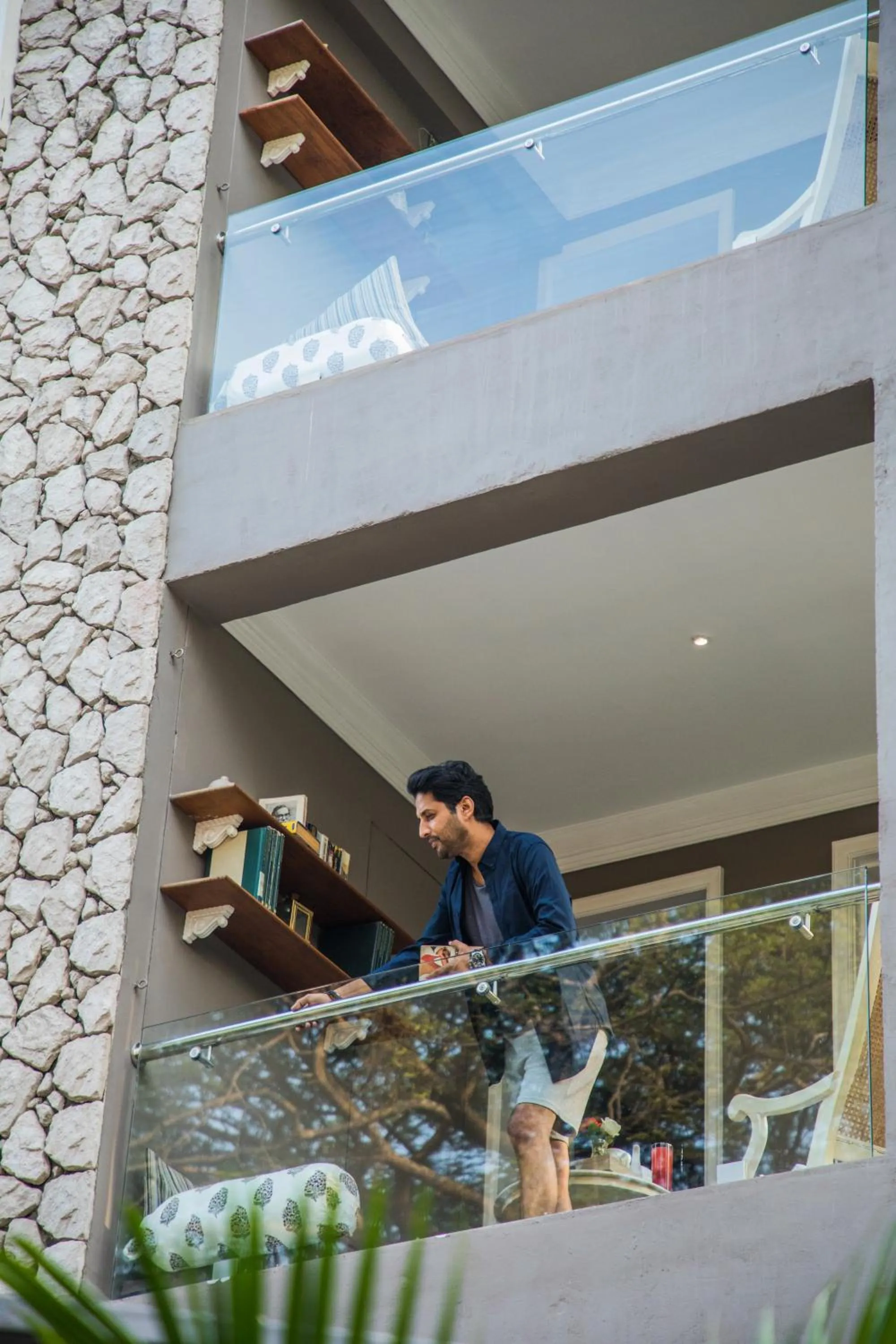 People in Red Thread Calangute
