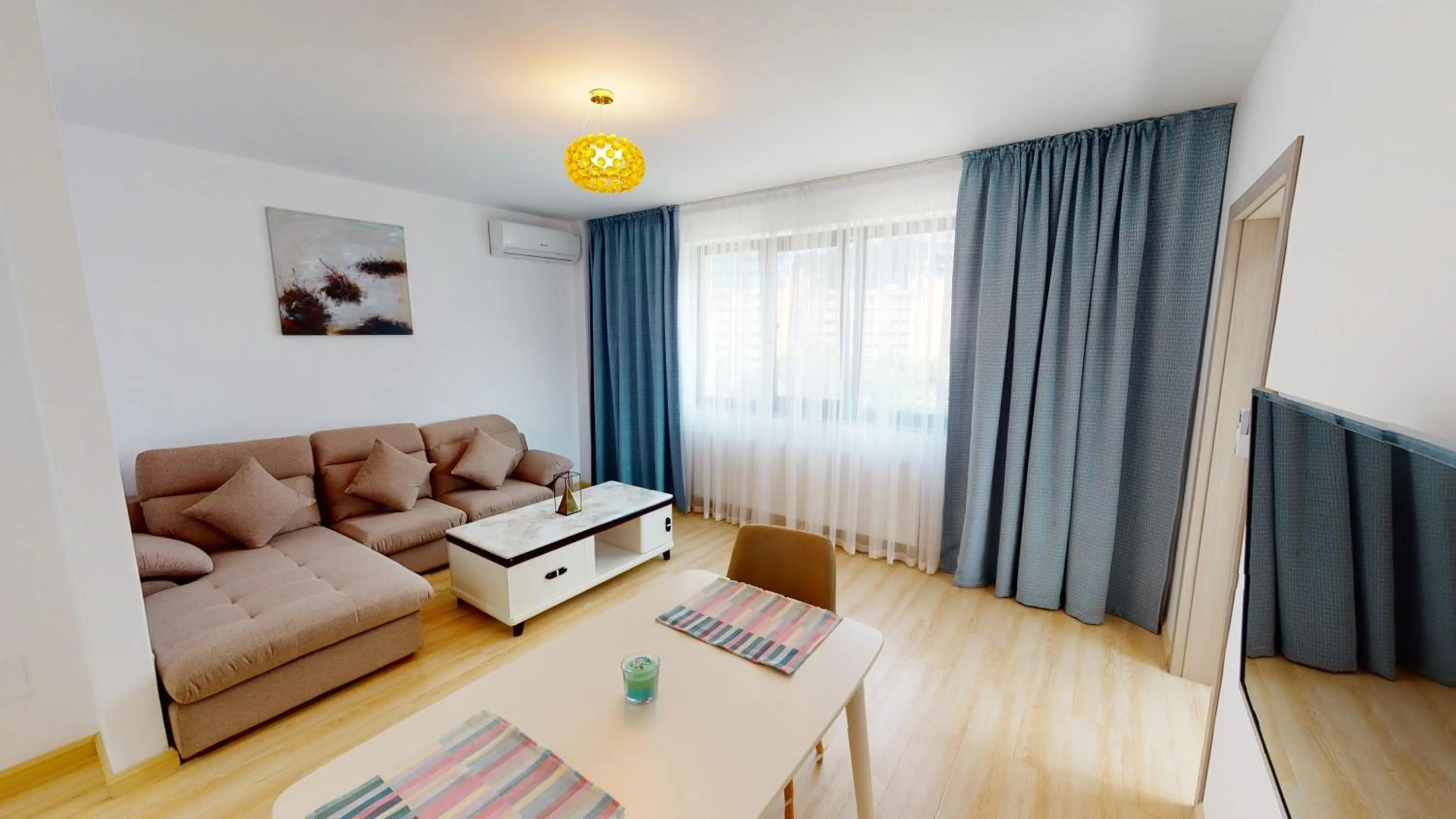 Living room, Bed in Le Blanc ApartHotel