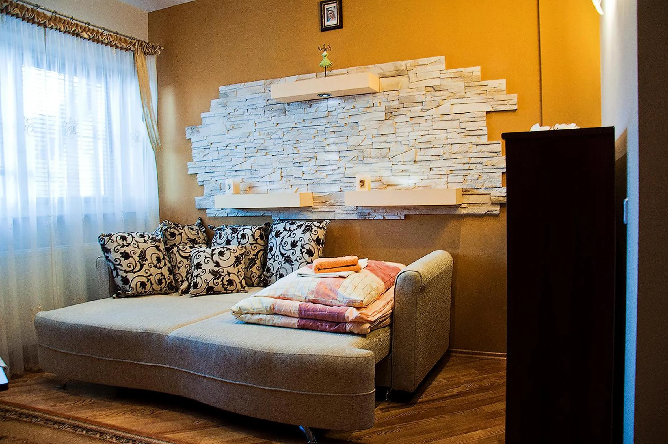 Decorative detail, Bed in Dworek Jolanta