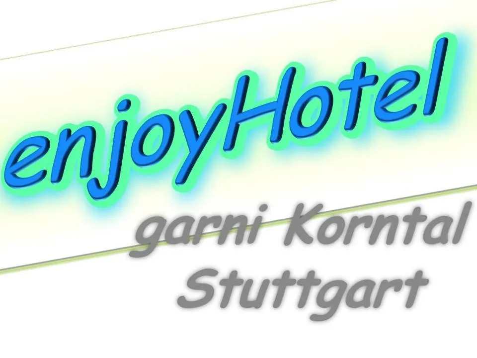 Property building in enjoyHotel garni Korntal Stuttgart b&b Parkplatz Sprinter Penny eTank