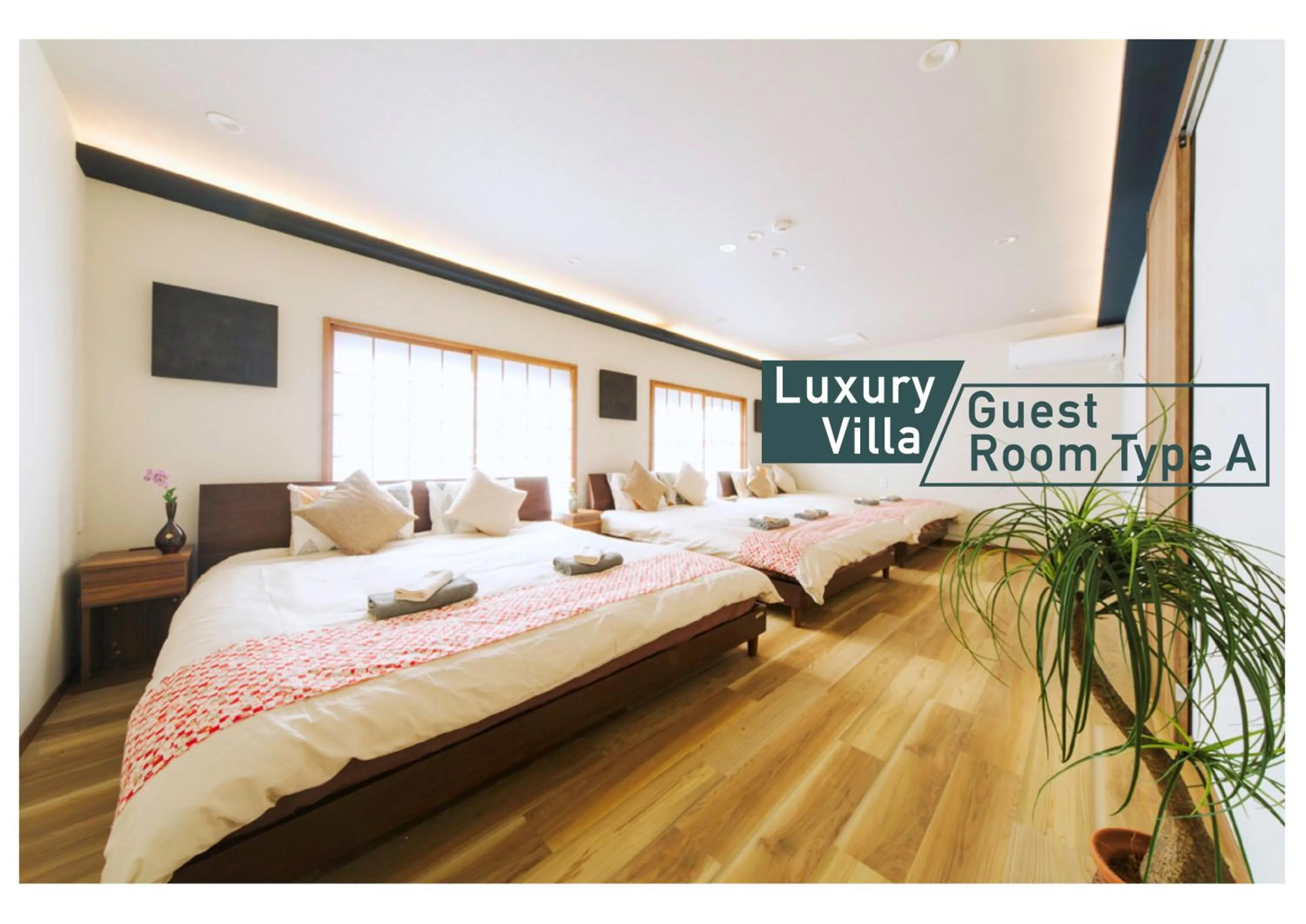 Bed in nestay villa tokyo shinjuku