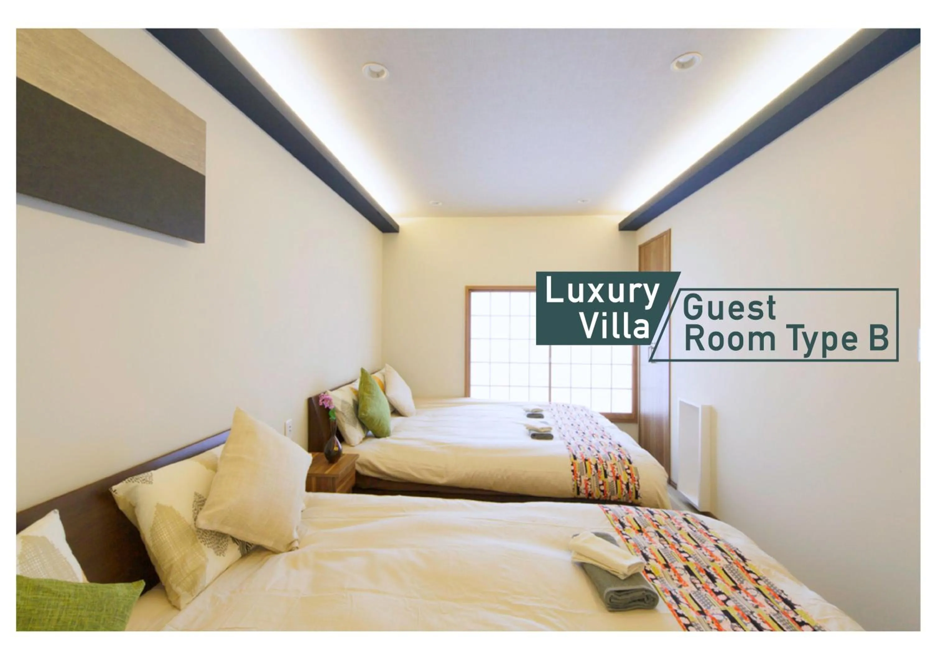 Bed in nestay villa tokyo shinjuku