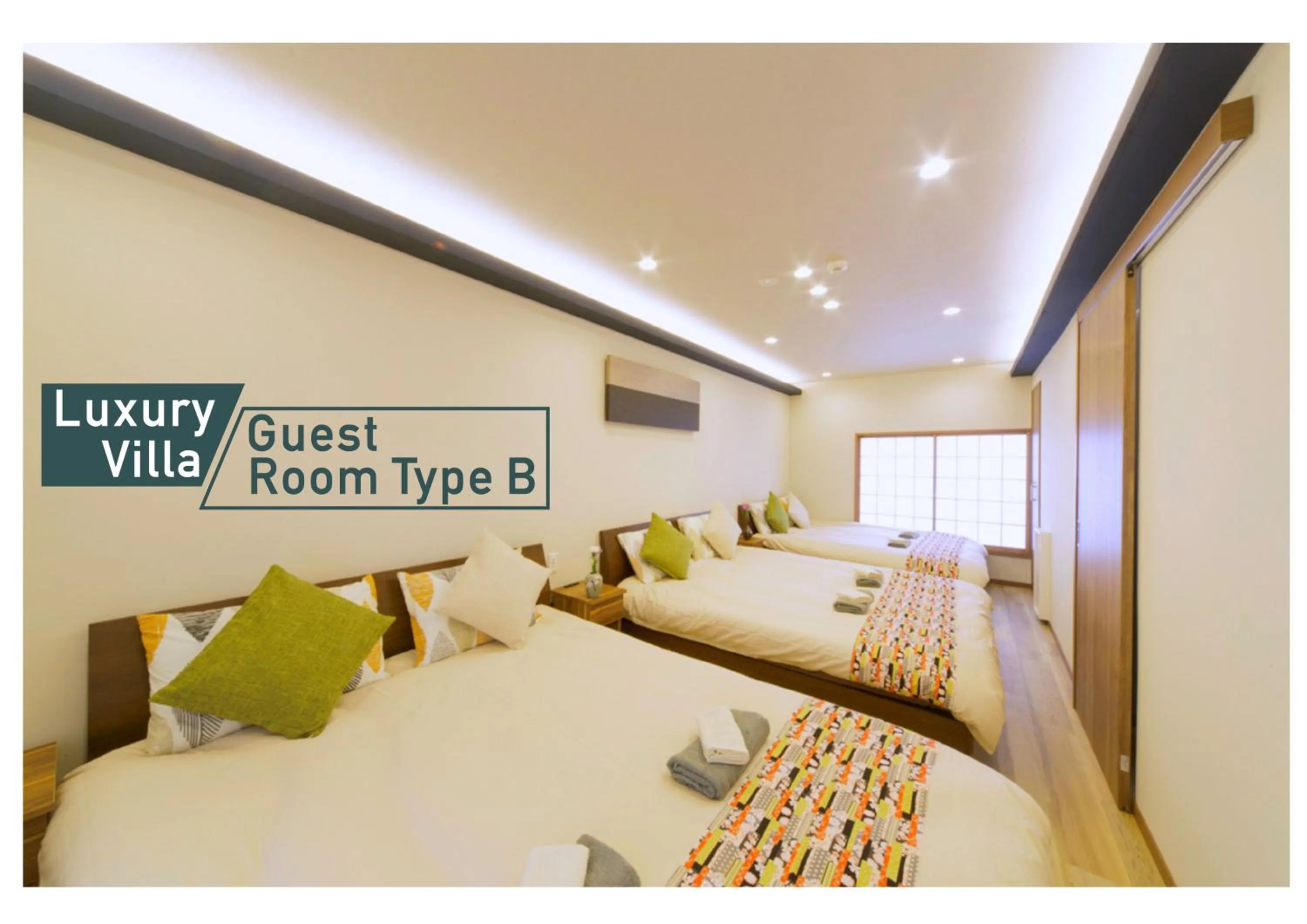 Bed in nestay villa tokyo shinjuku