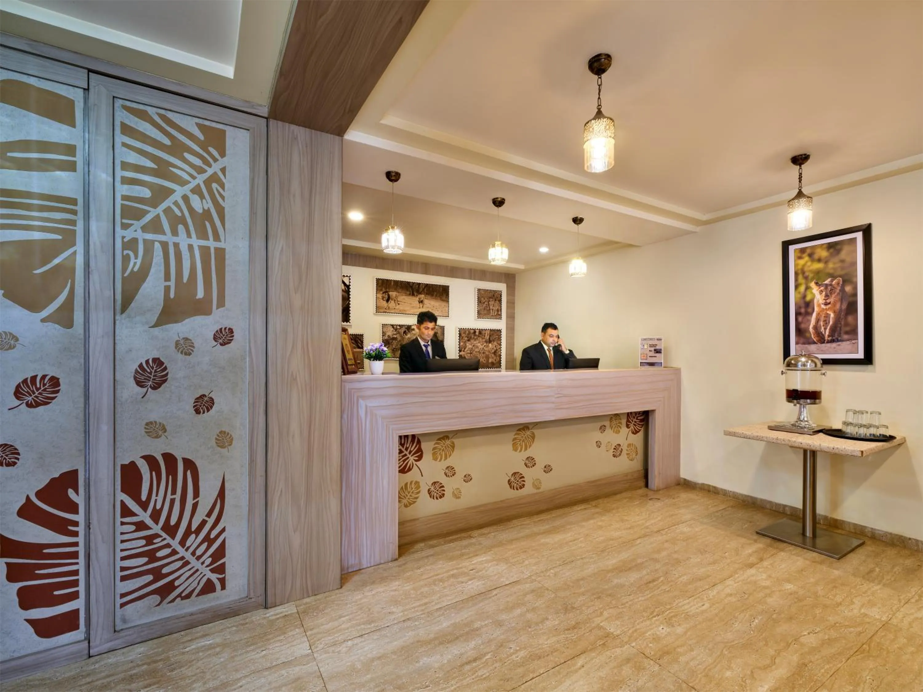 Lobby or reception in Pride Biznotel Sasan Gir