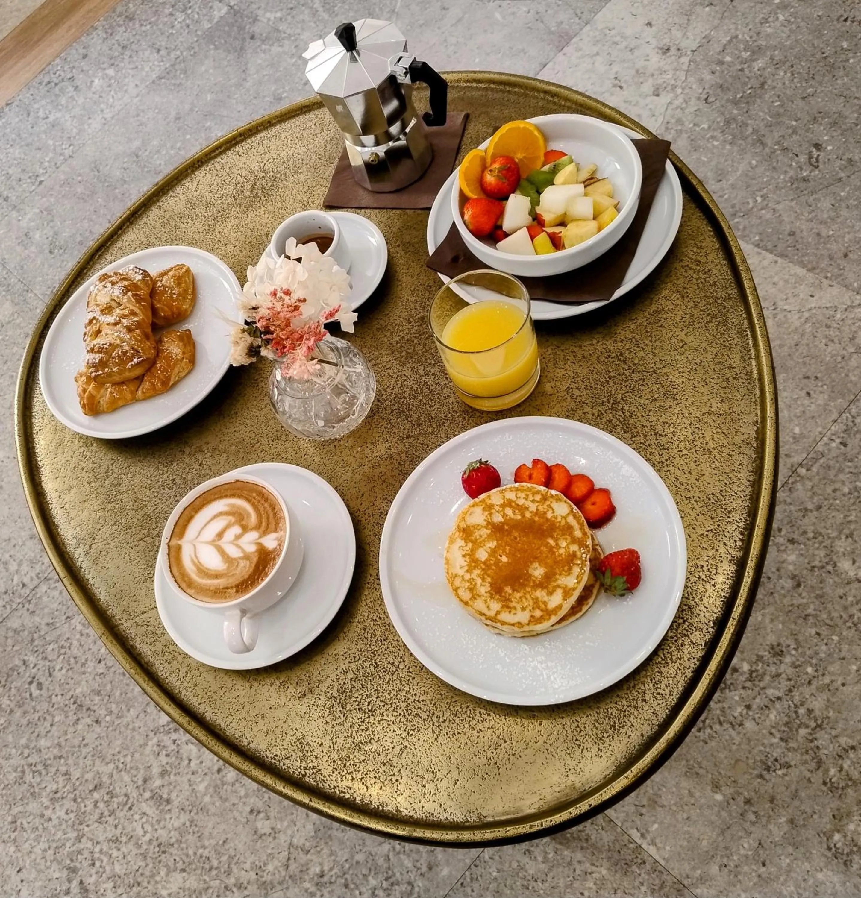 Continental breakfast in Soul Art Hotel