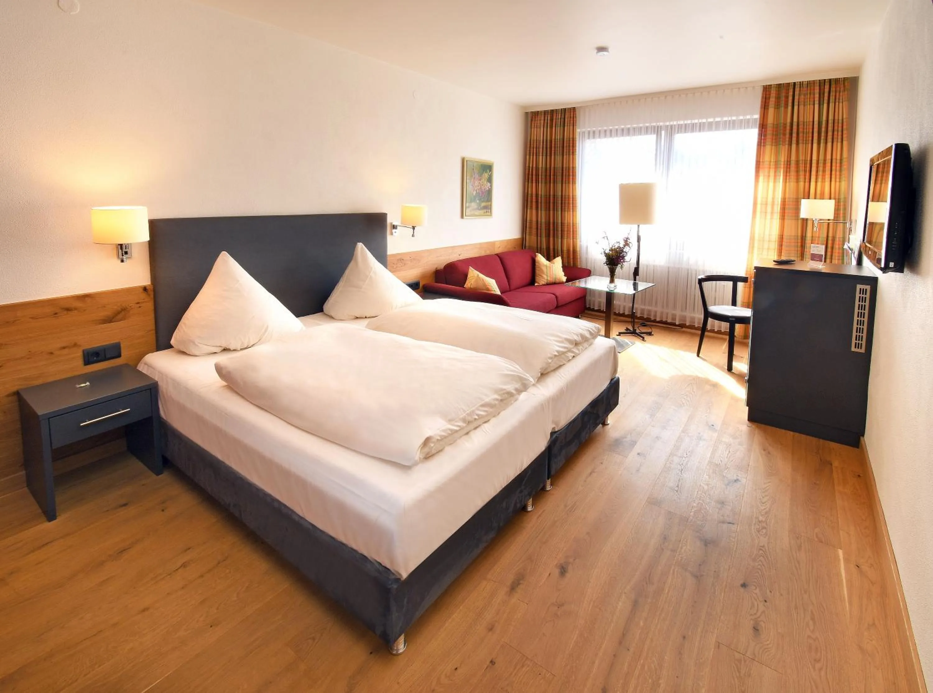 Bed in Hotel & Weinhaus Anker