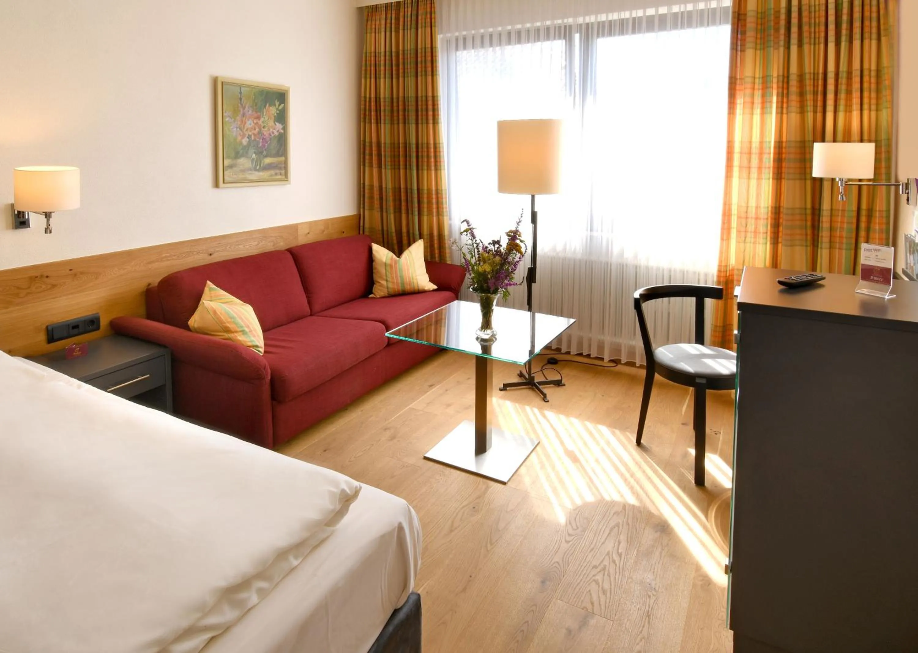 Bed in Hotel & Weinhaus Anker