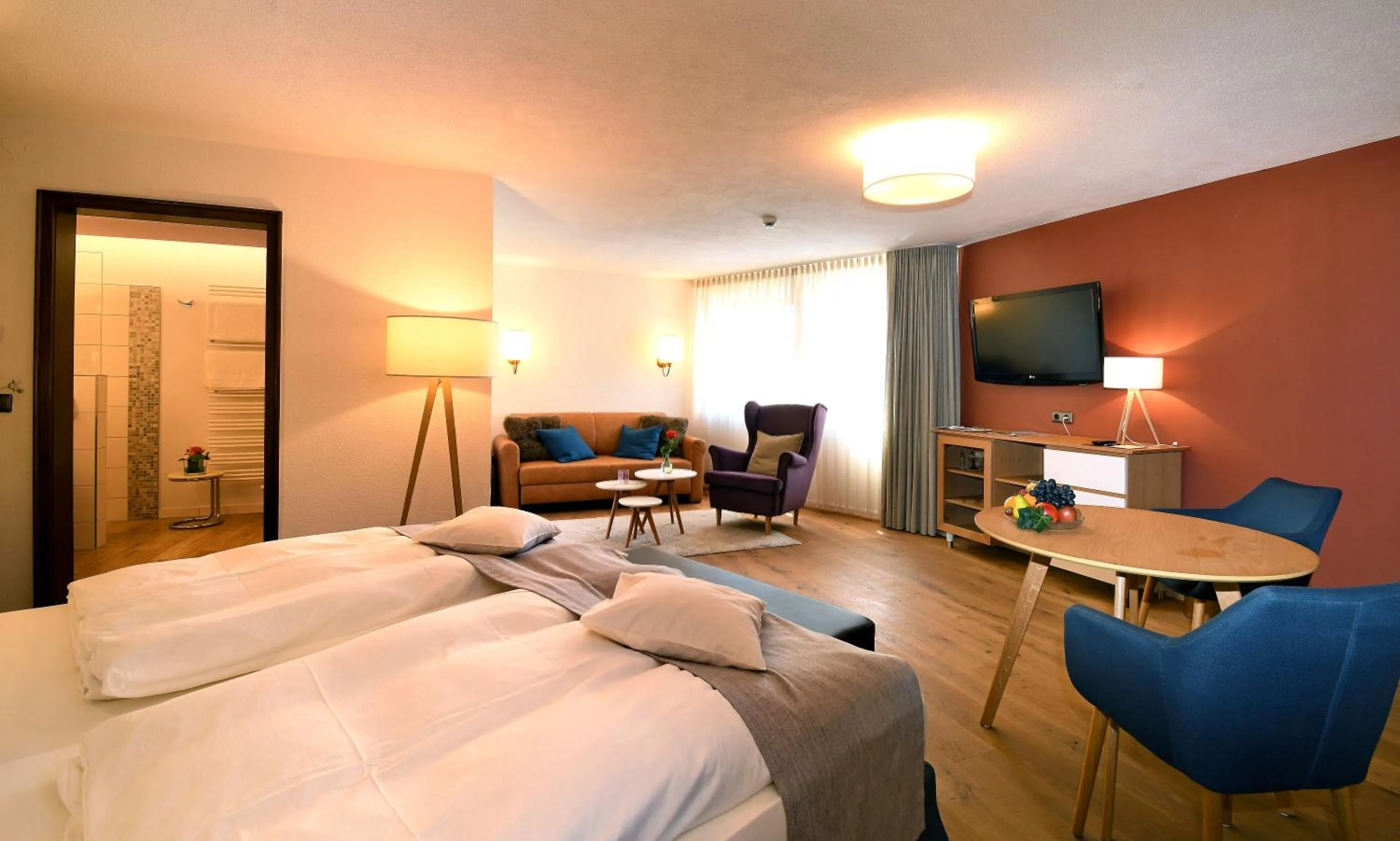 Bed in Hotel & Weinhaus Anker