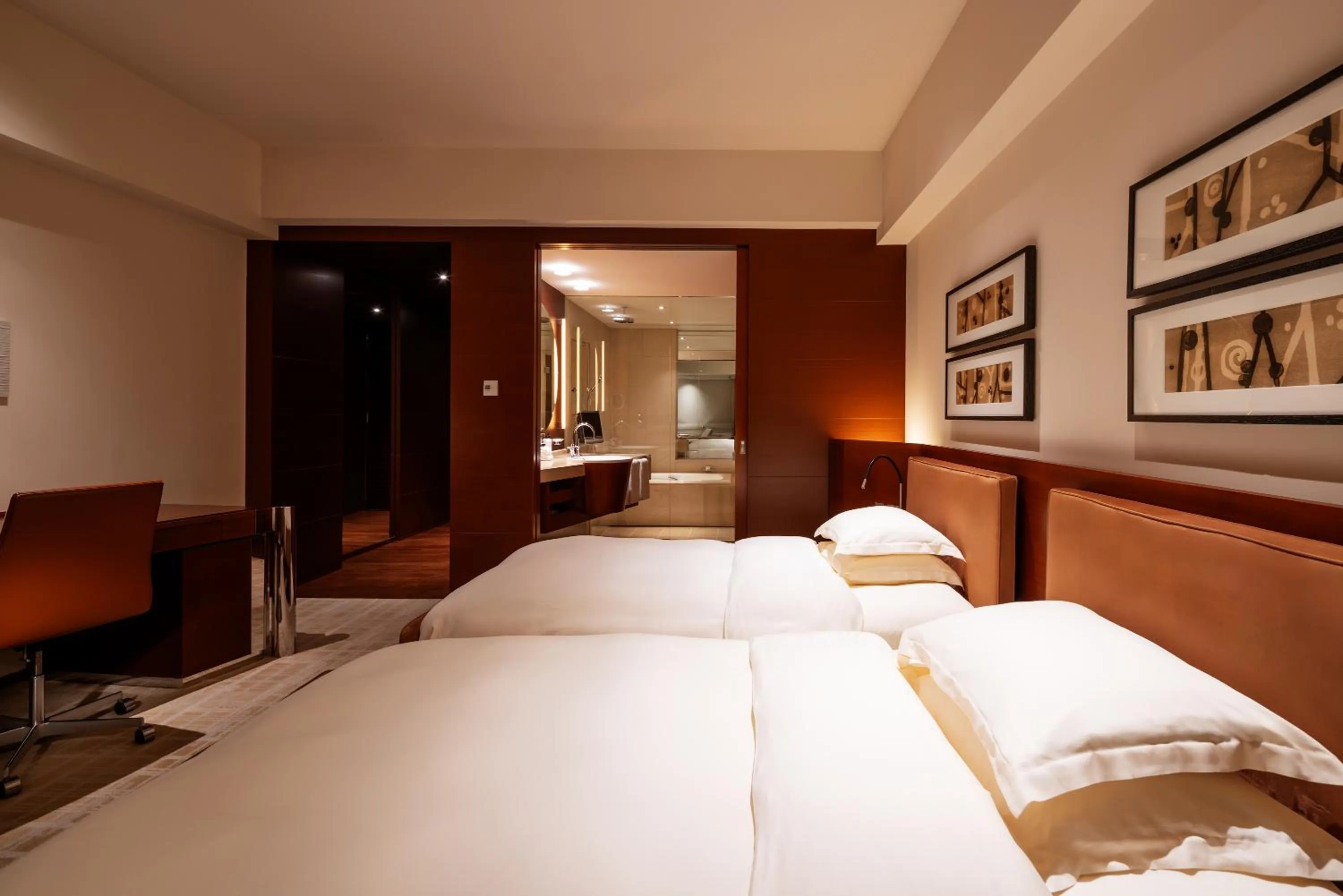 Bed in Grand Hyatt Tokyo