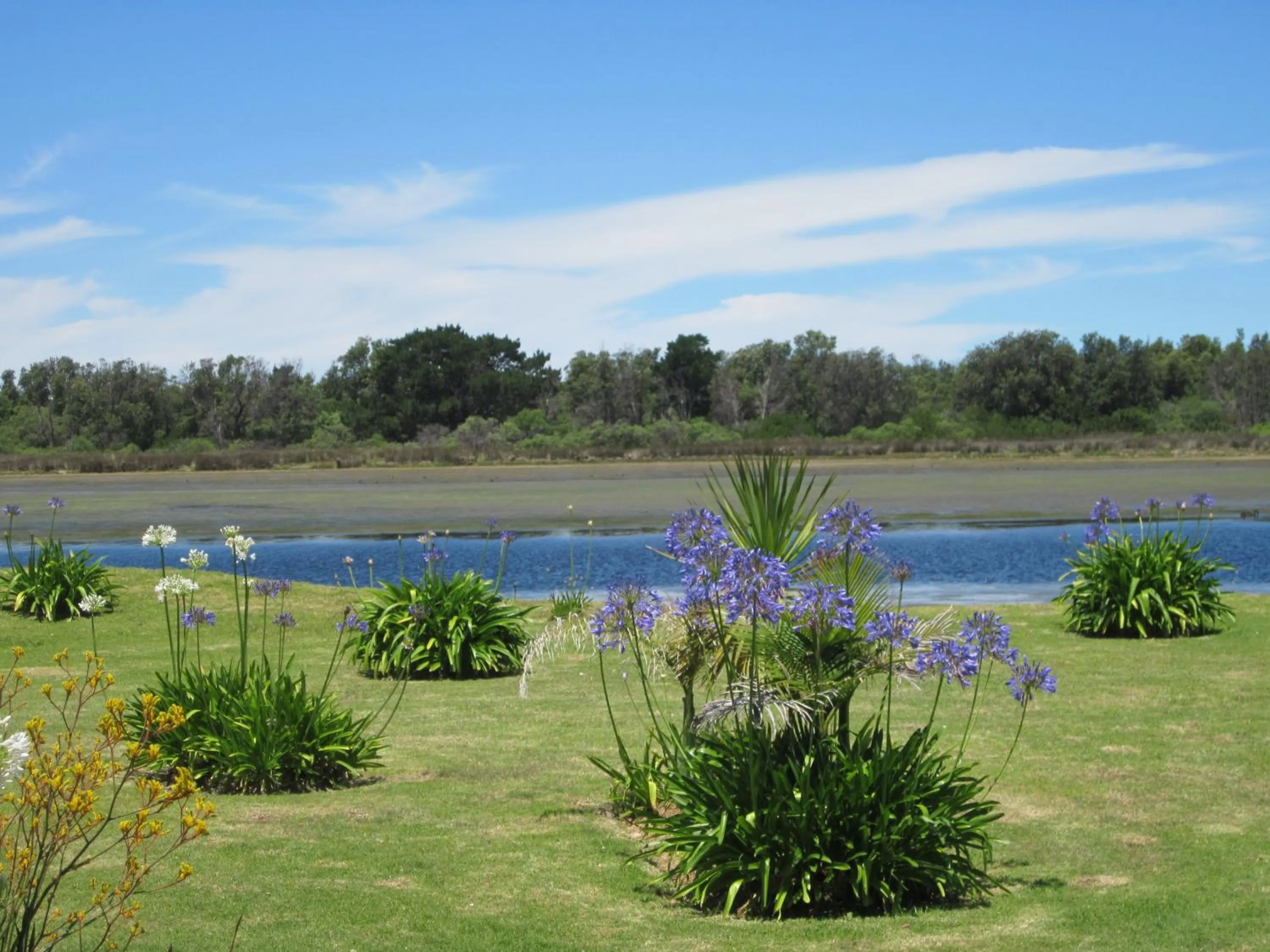 Garden in Lakes Entrance Waterfront Cottages with King Beds