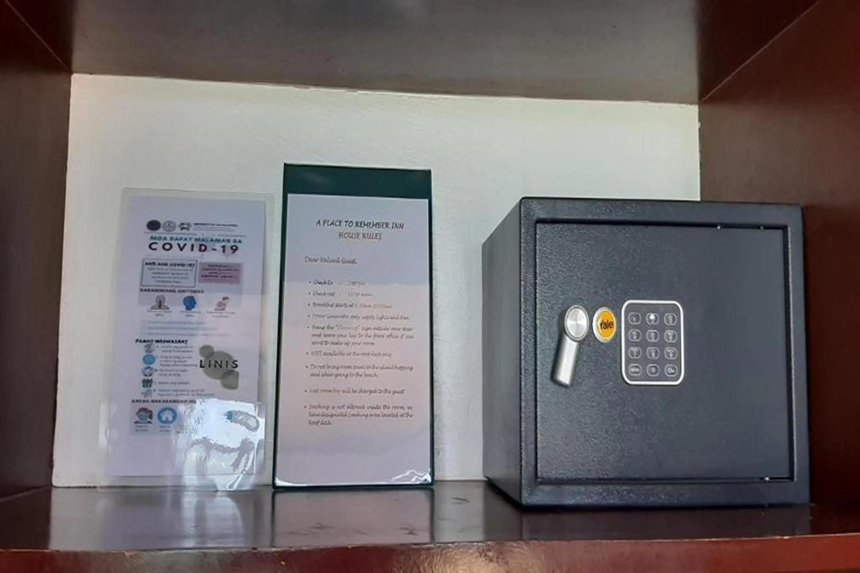 safe in A Place To Remember El Nido Palawan