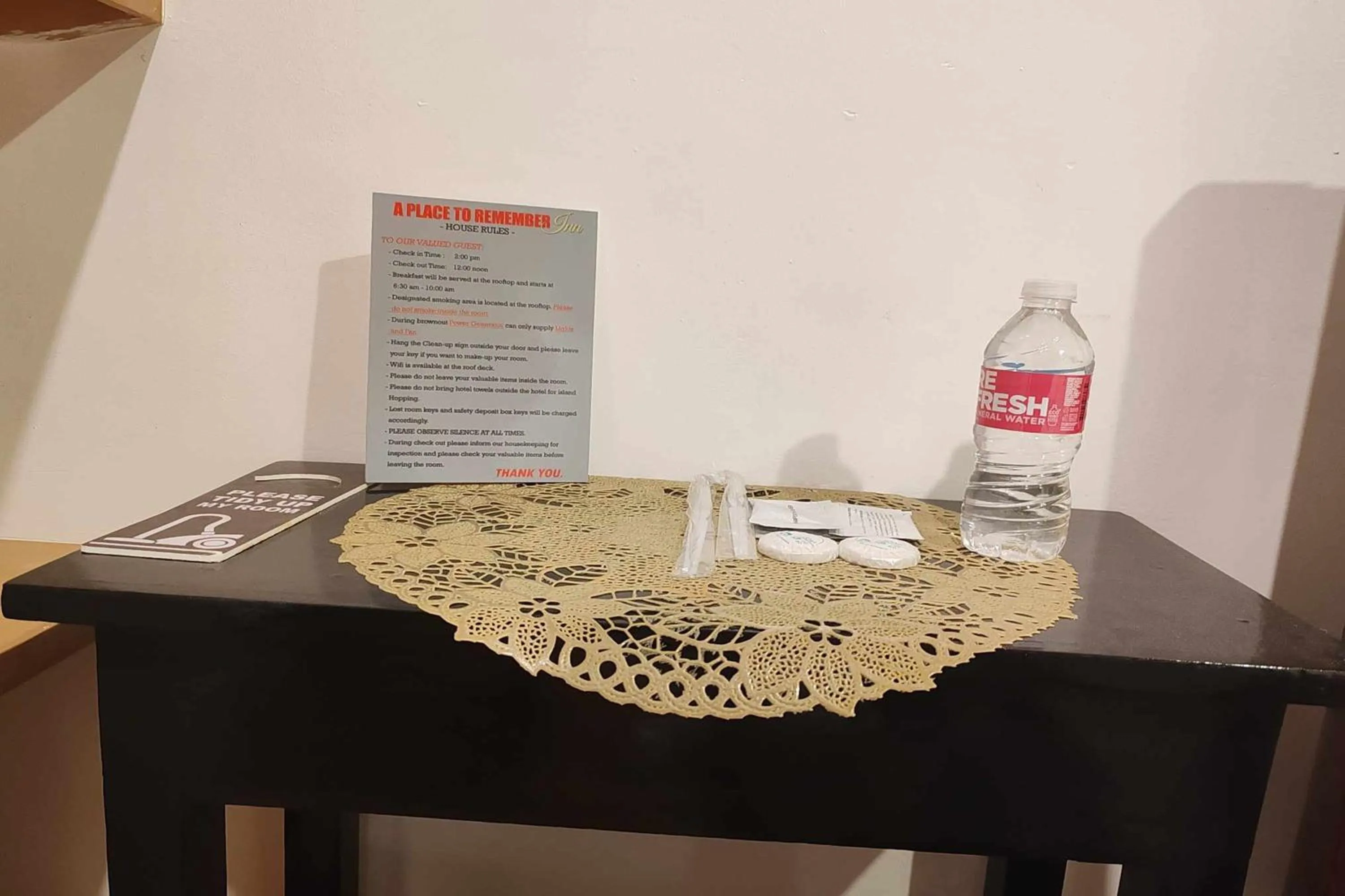 Food and drinks in A Place To Remember El Nido Palawan