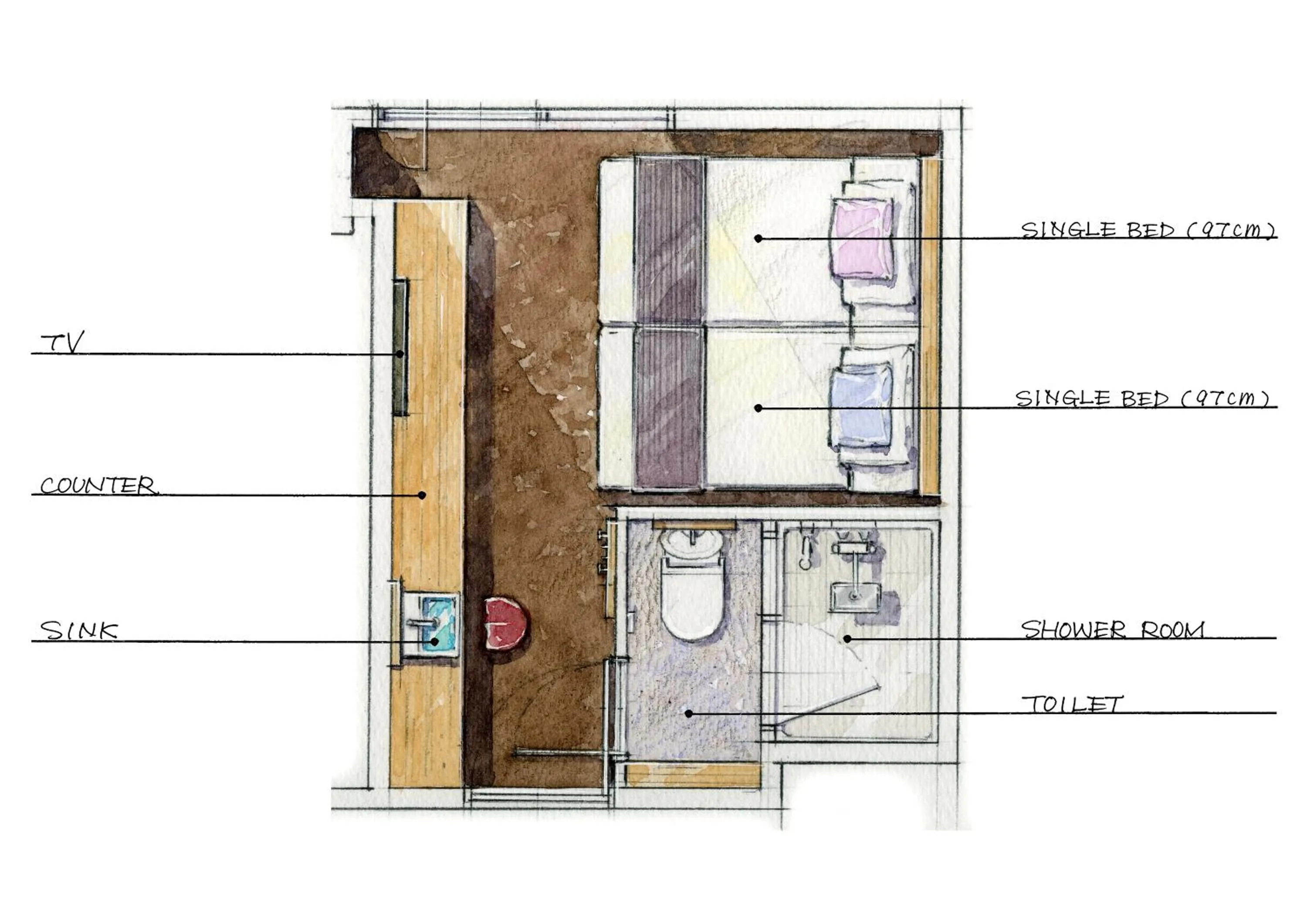 Photo of the whole room in Bay Hotel Tokyo Hamamatsucho