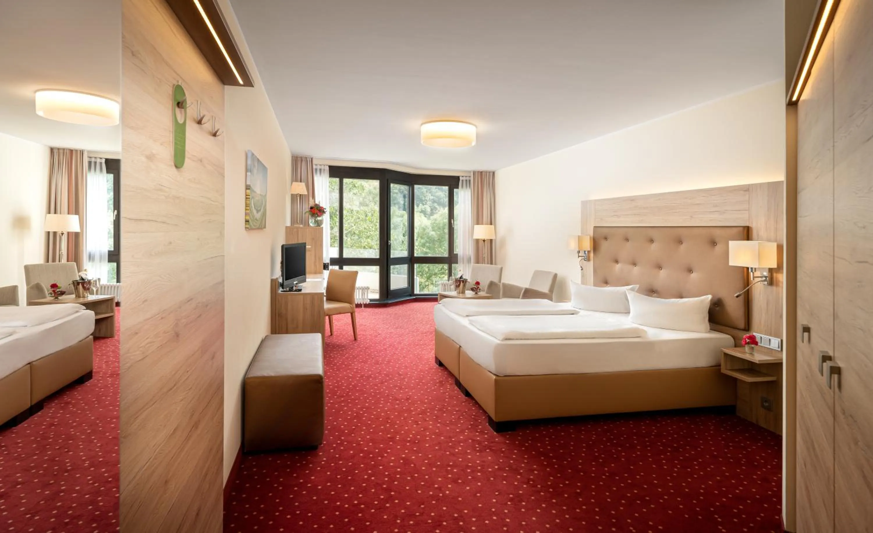 Bedroom, Bed in Hotel Moselblick