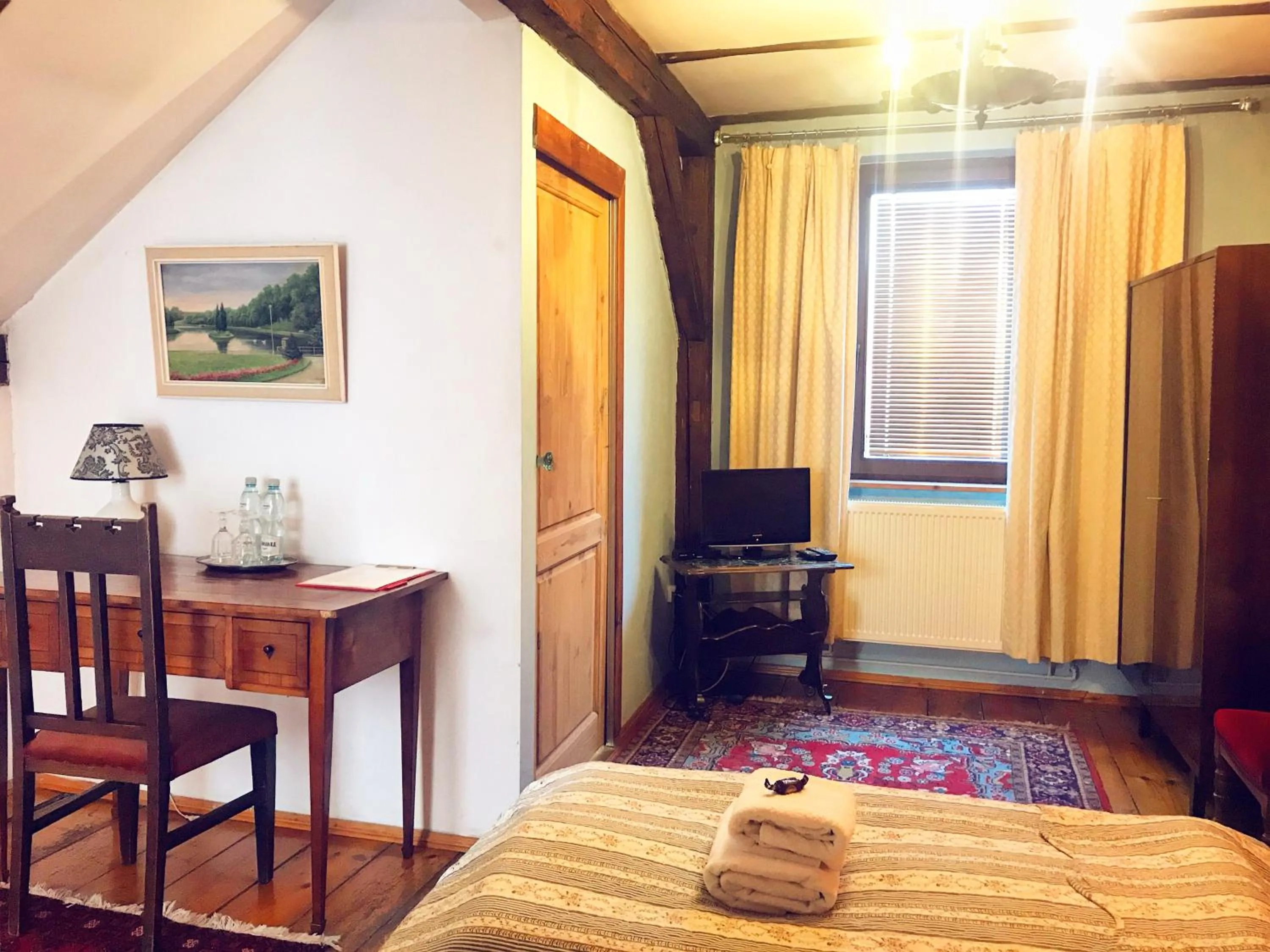 Photo of the whole room, Bed in Dworek Adamski