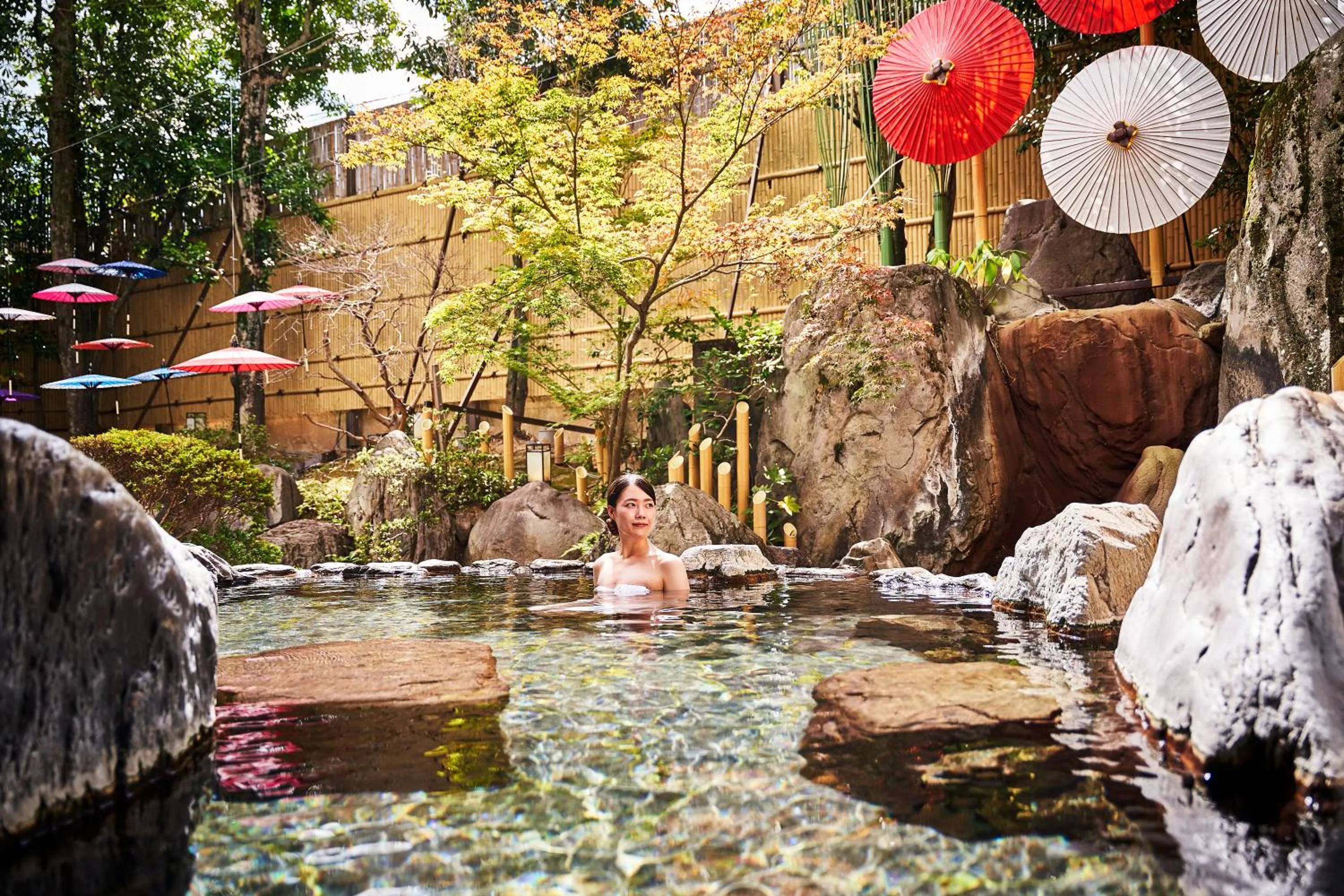 Open Air Bath in Tsukasa Royal Hotel