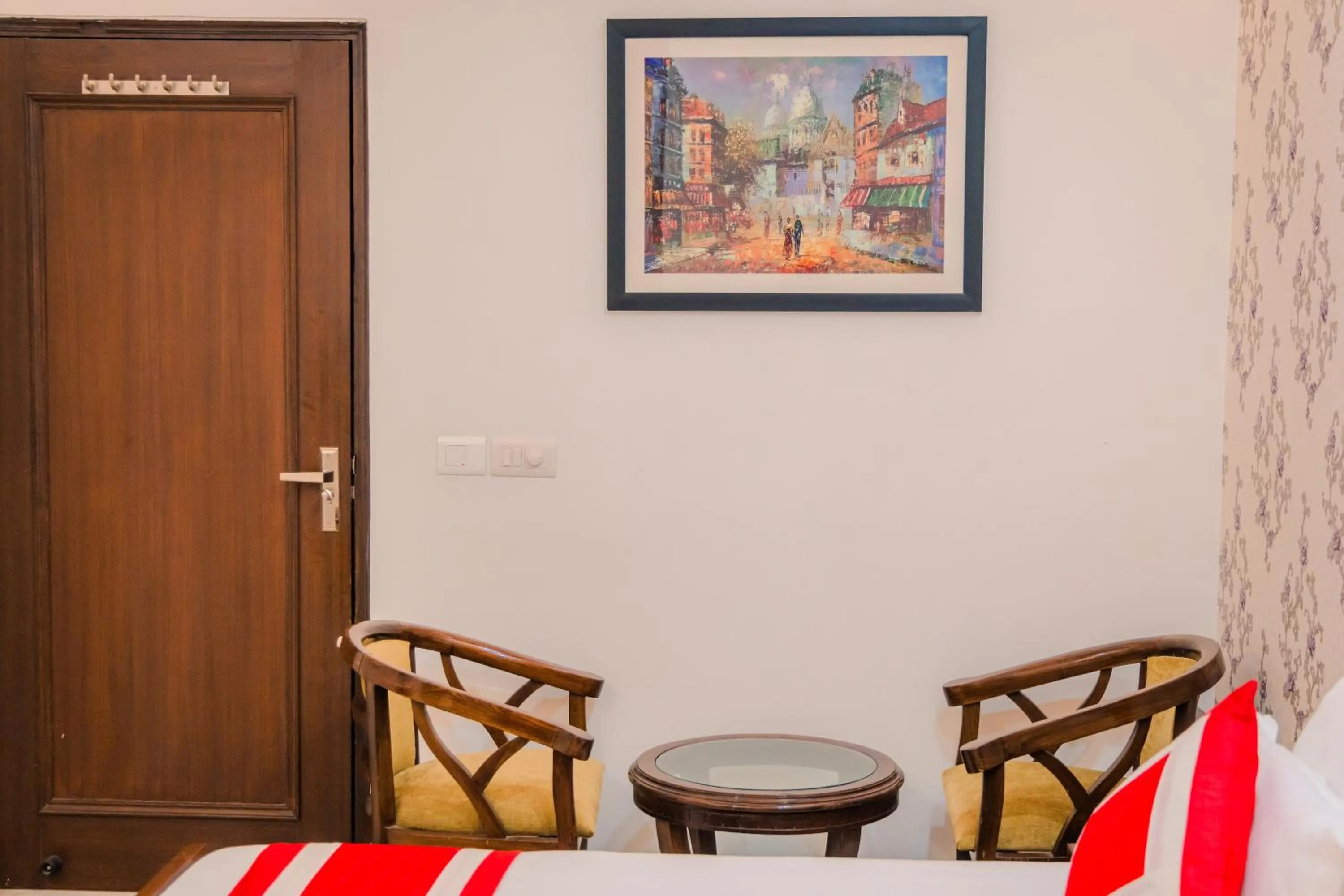 Bed in Peepal Tree Residency