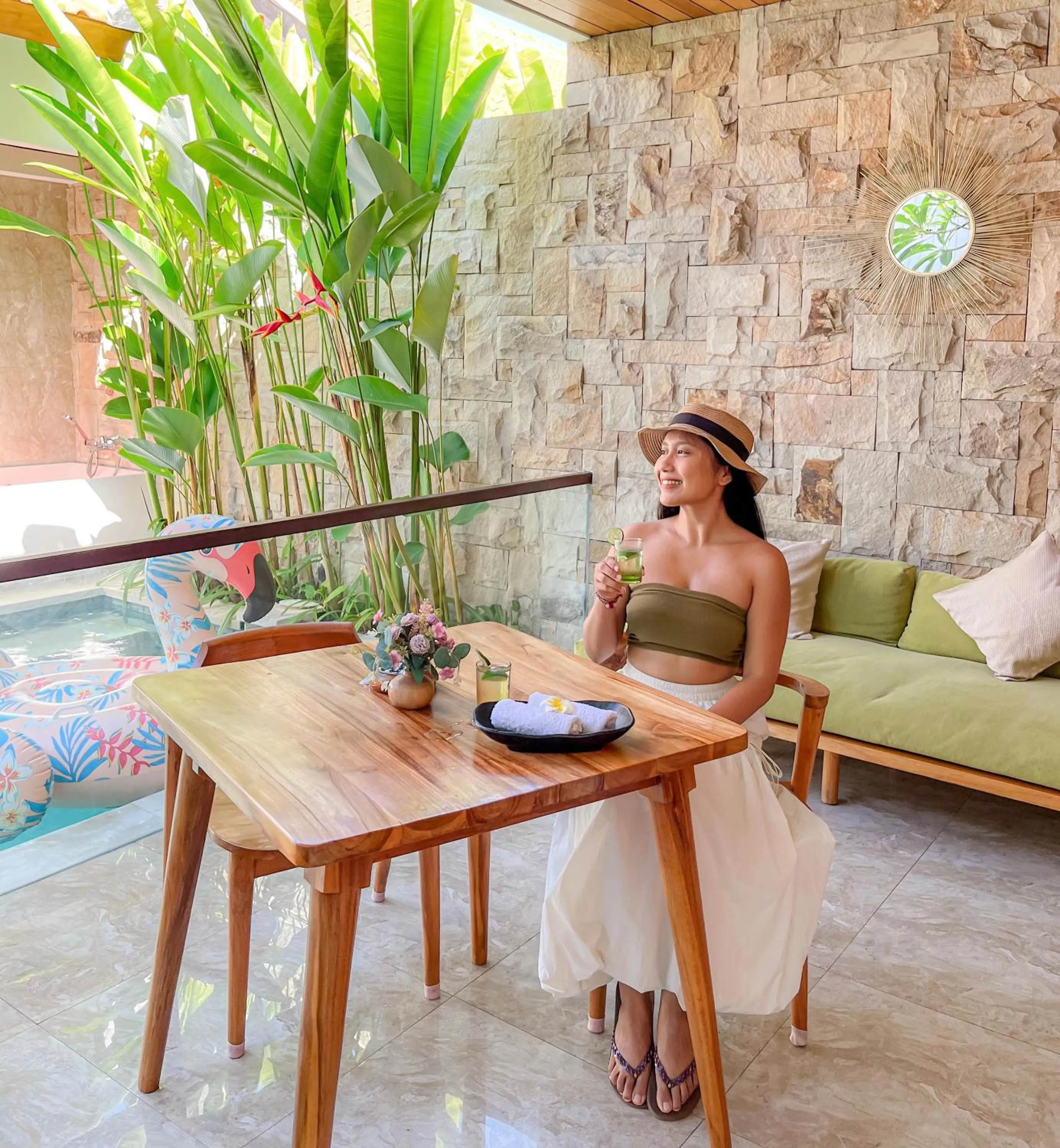 Living room in Danka Villa Sanur