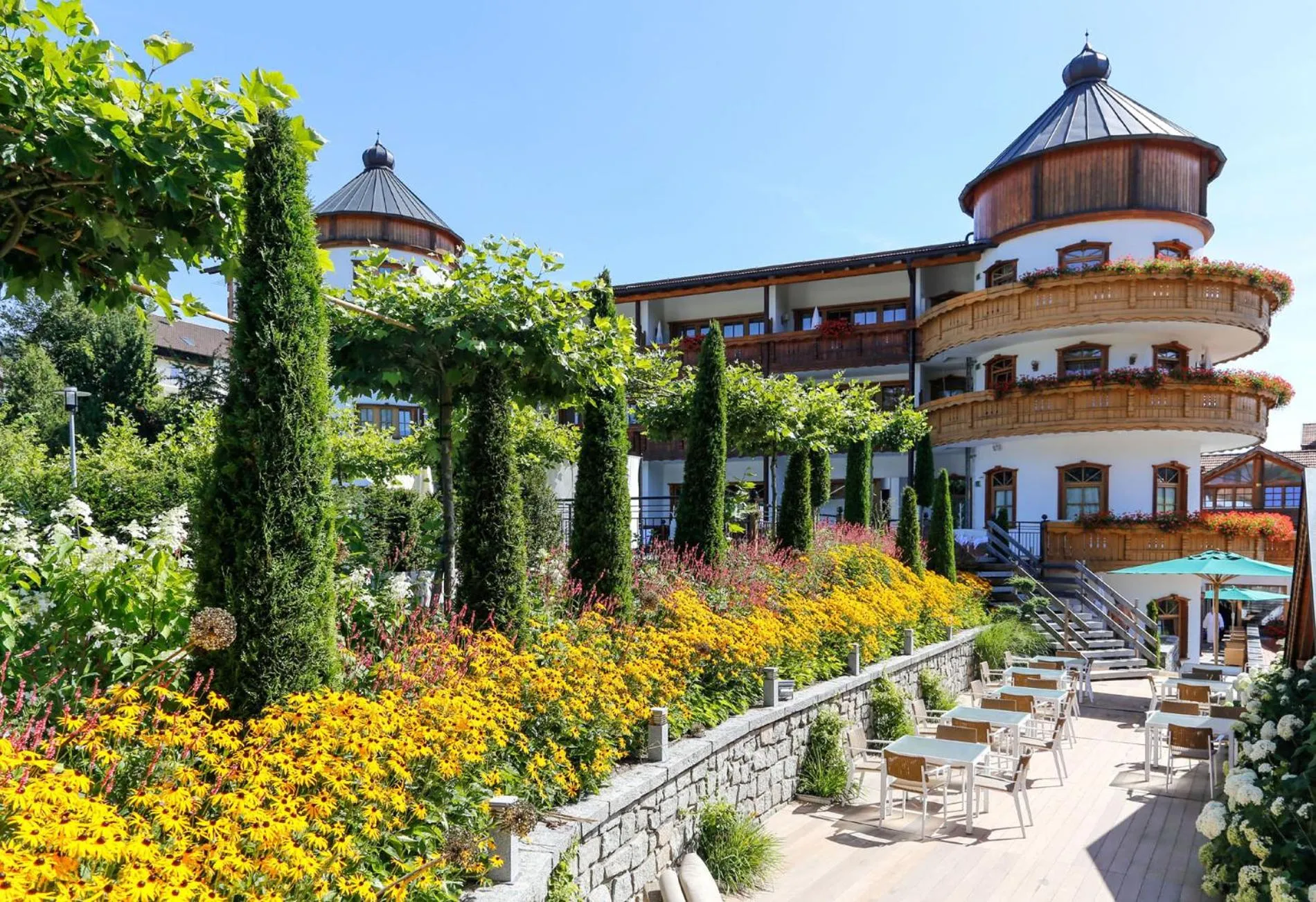 Garden in Wellness Hotel Bayerischer Hof