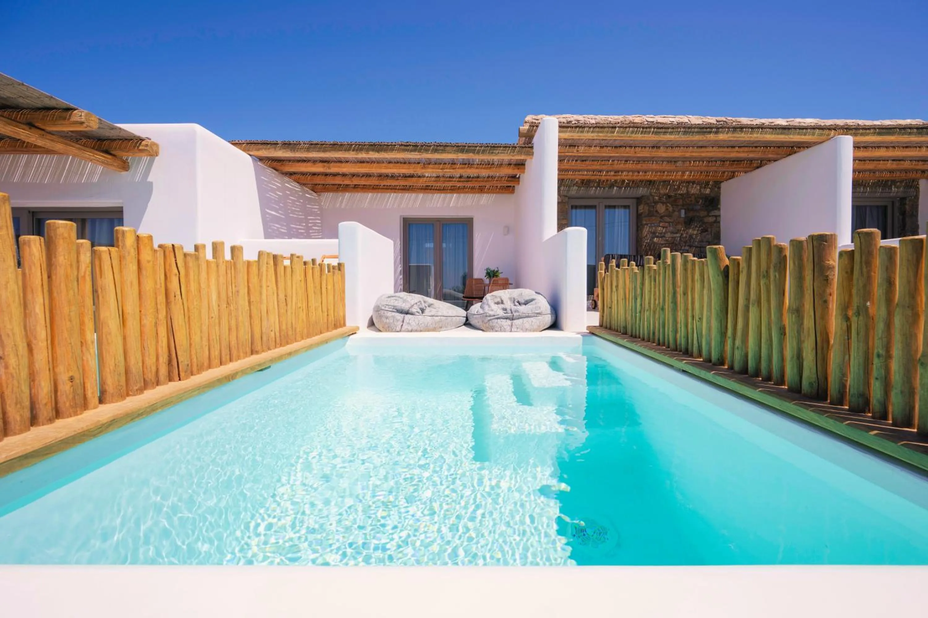 Pool view in Aegean Hospitality