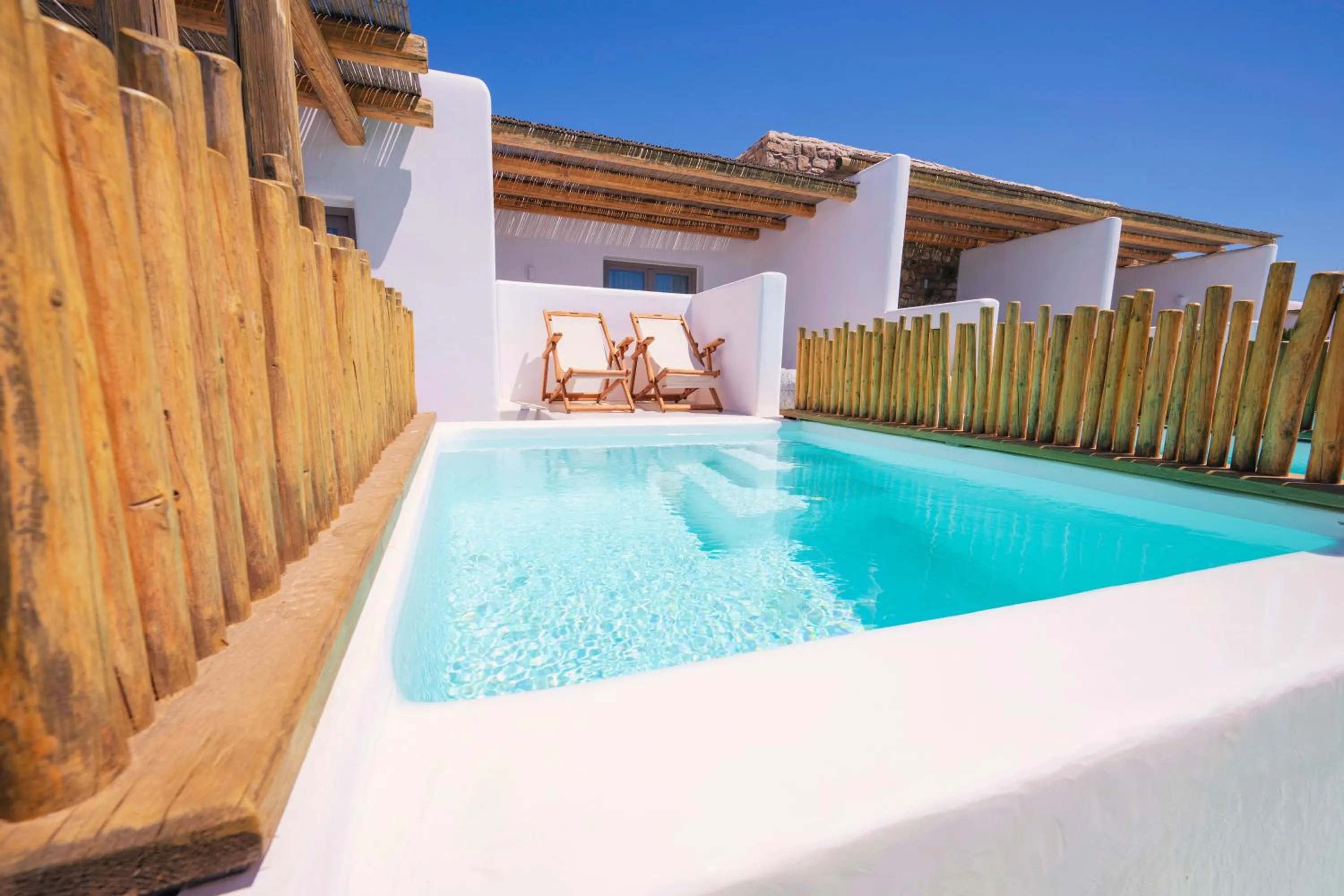 Pool view in Aegean Hospitality