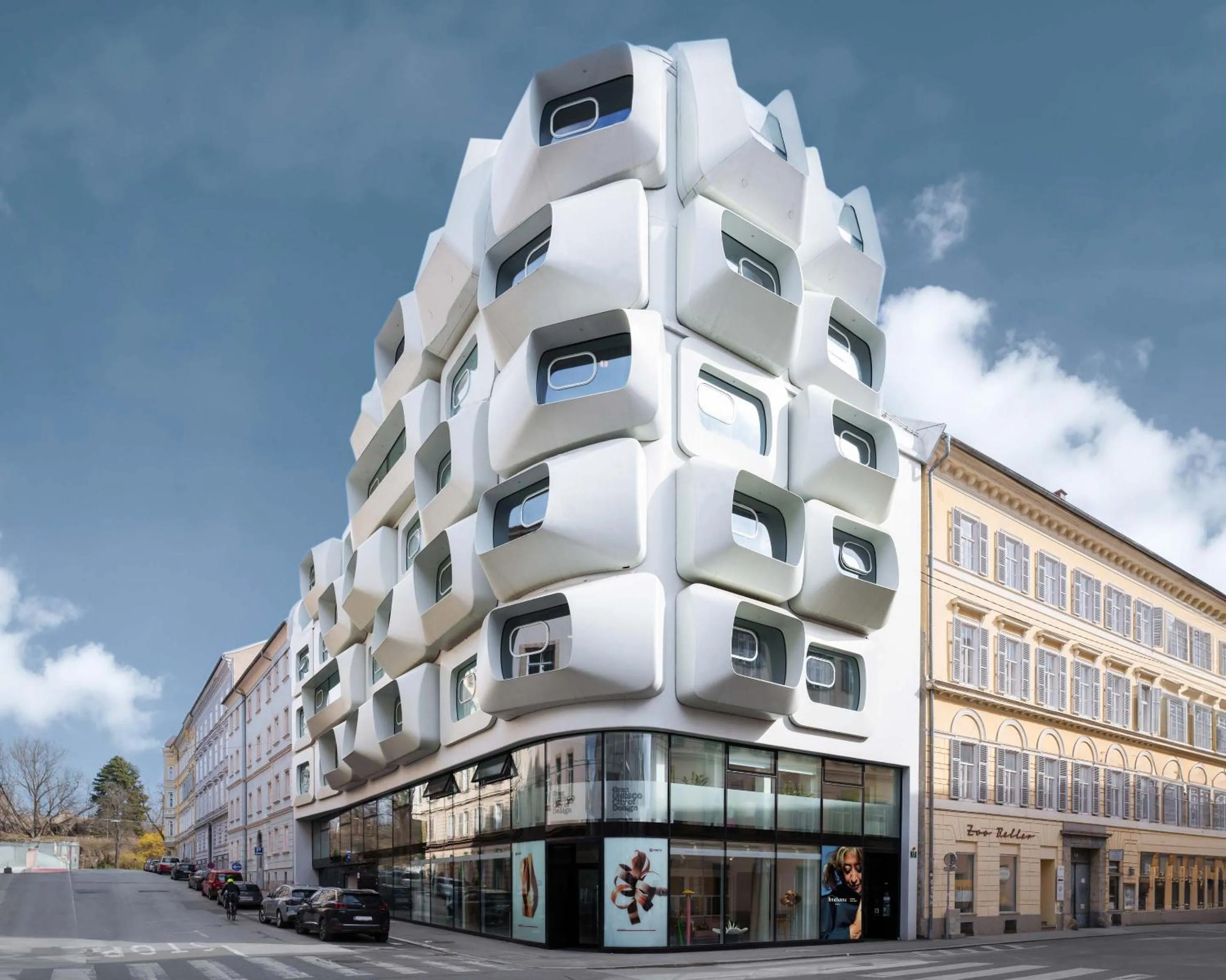 Property building in ARGOS Graz Serviced Apartments, kontaktlos mit Self Check-in