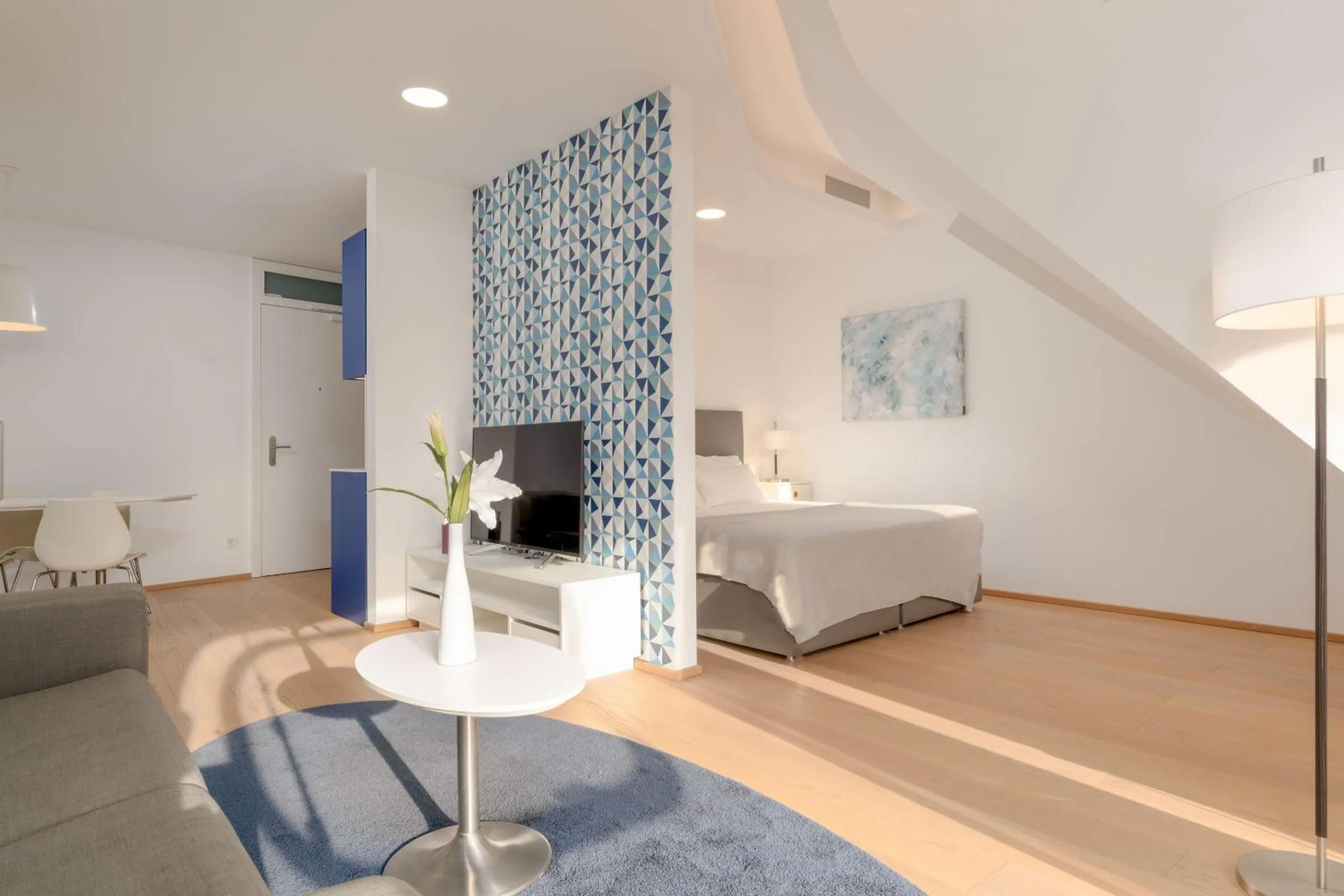 Bed in ARGOS Graz Serviced Apartments, kontaktlos mit Self Check-in