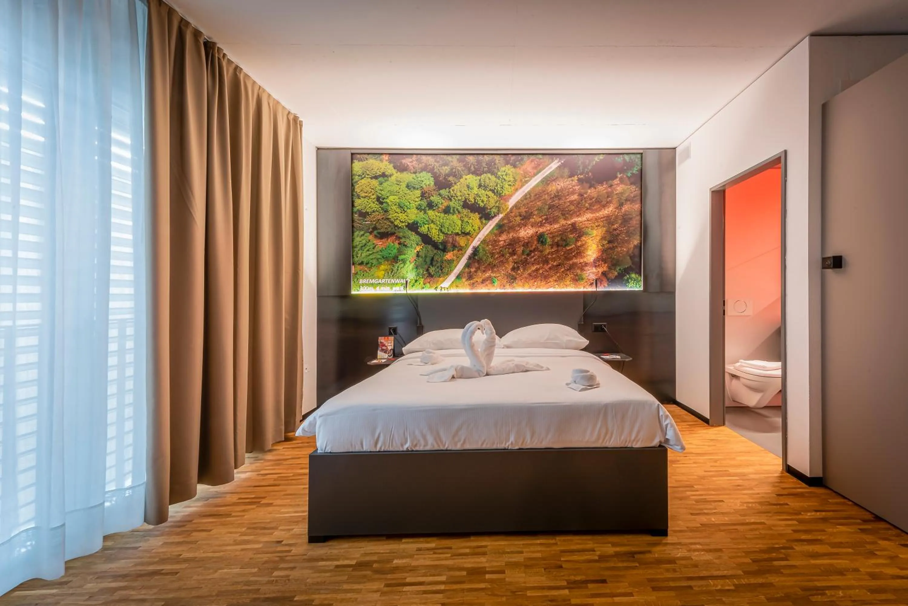 Bed in Los Lorentes Hotel Bern City