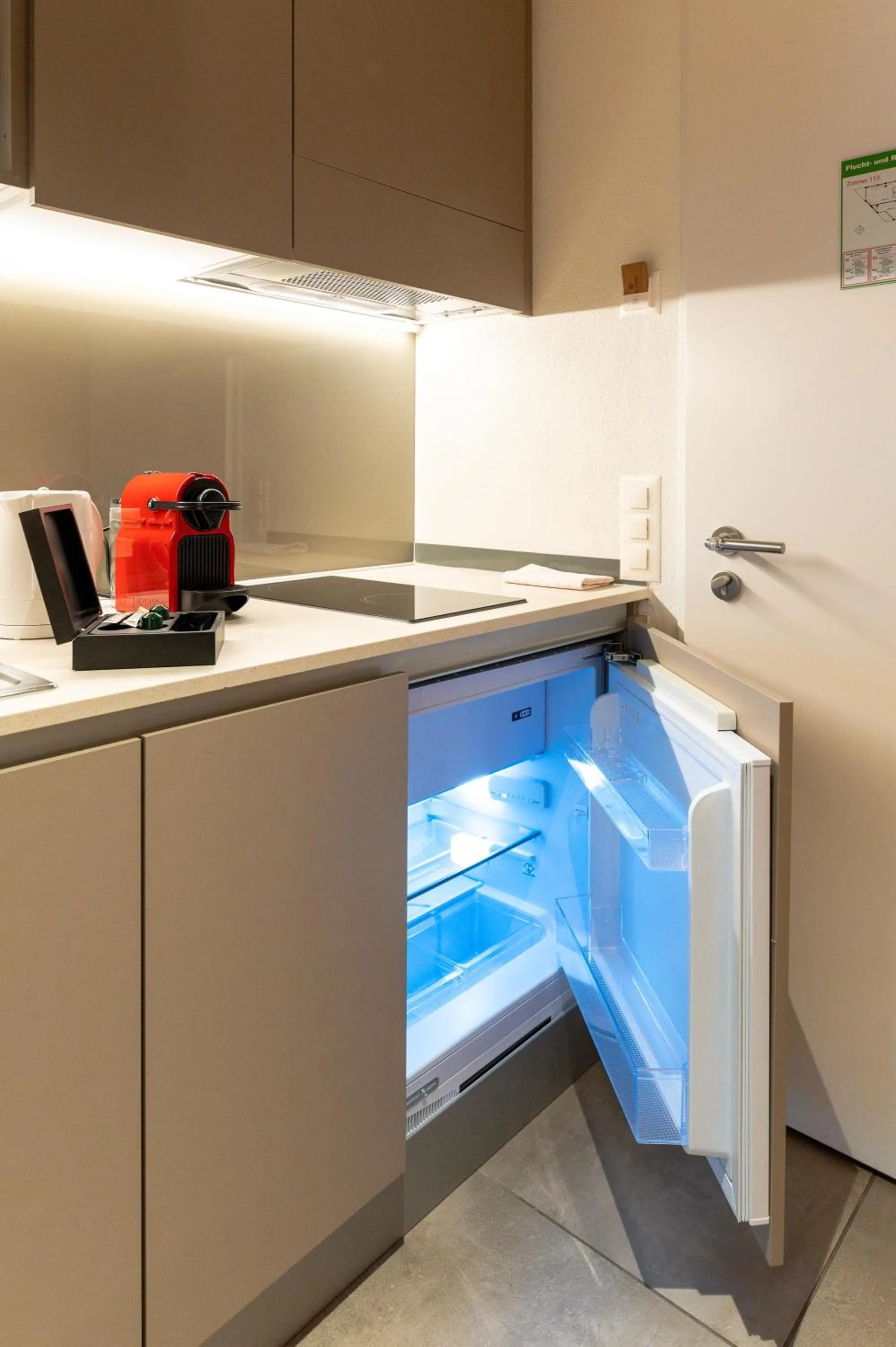 Kitchen or kitchenette in Los Lorentes Hotel Bern City