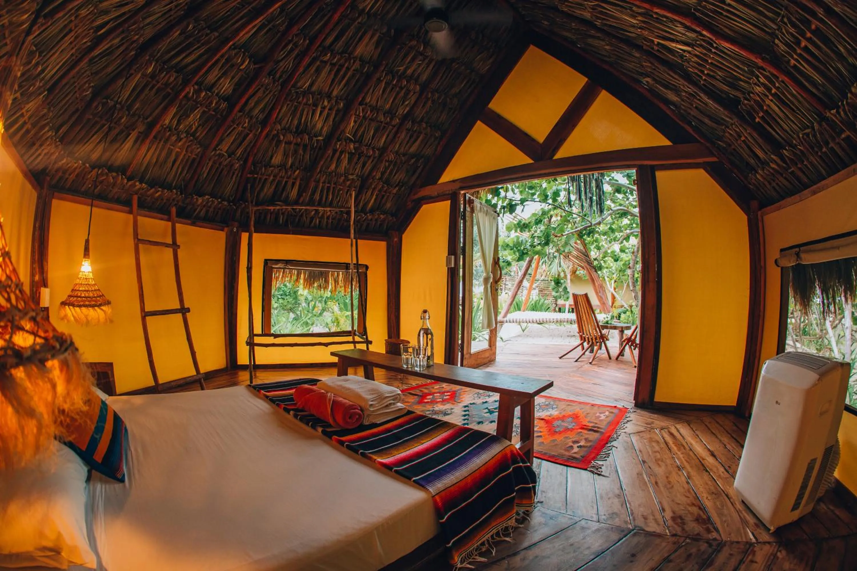 Bed in Glamp Ikal Tulum